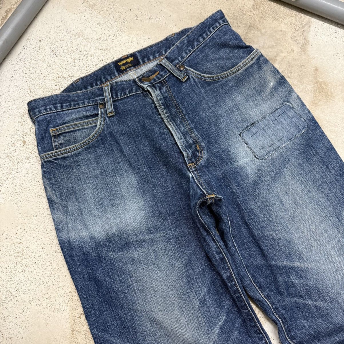 Wrangler Wrangler Patch Repaired YKK 45 Denim Pants Size US 30 / EU 46 - 4 Thumbnail