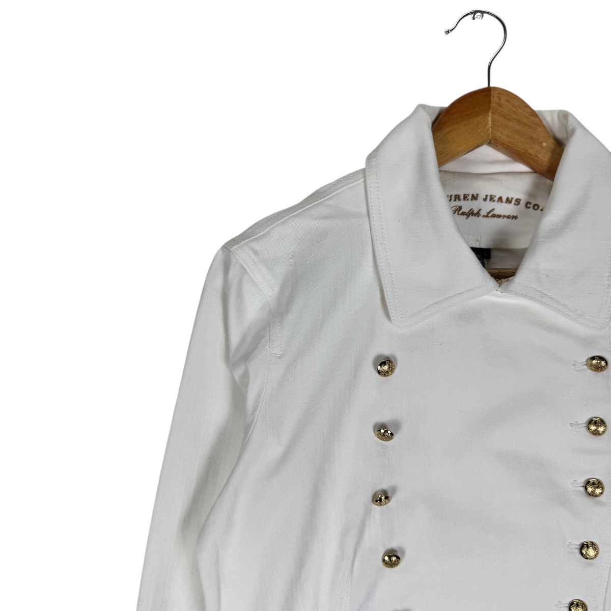 Ralph Lauren ☀️RALPH LAUREN DENIM MILITARY JACKET Size L / US 10 / IT 46 - 4 Thumbnail