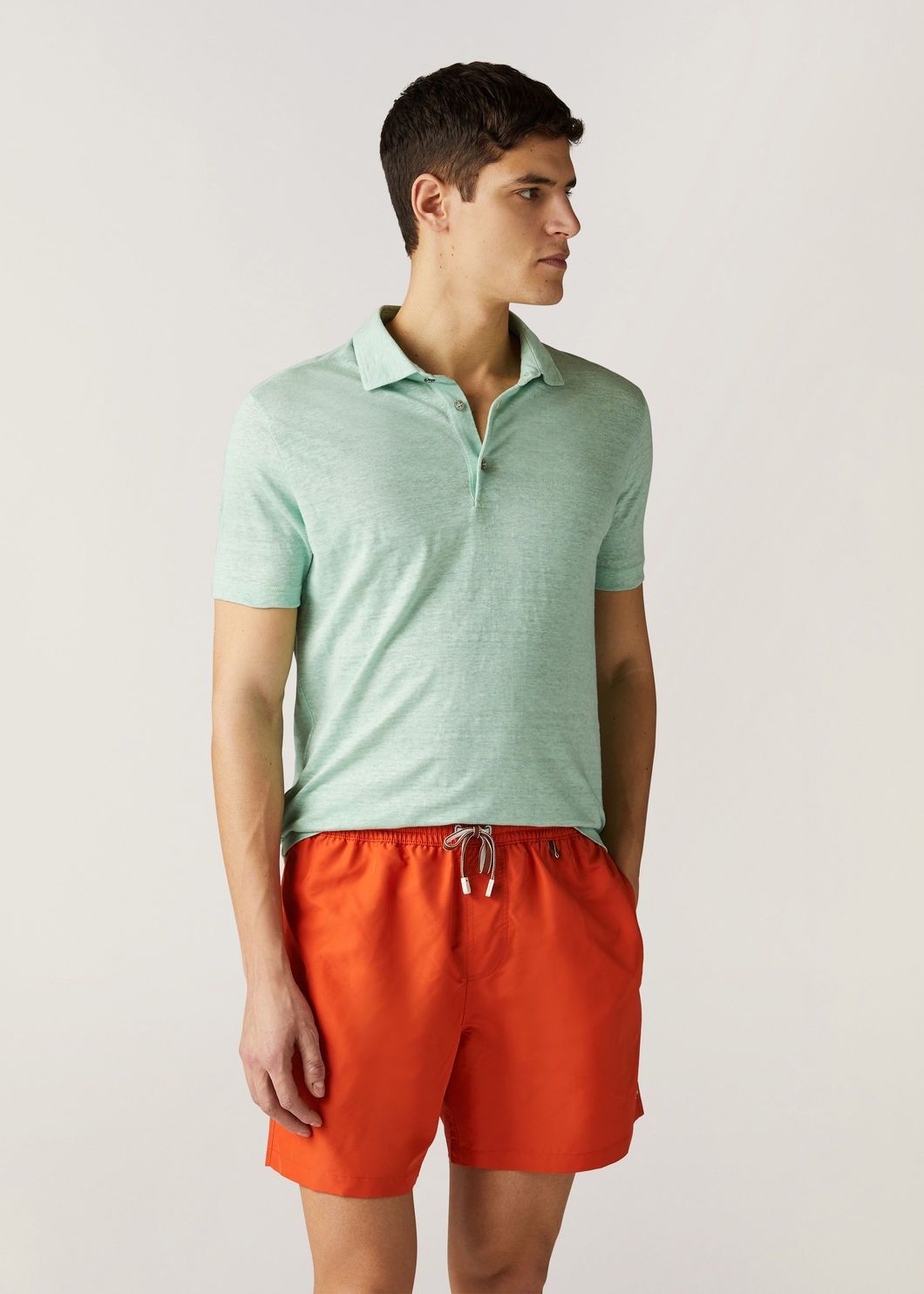 Loro Piana o1w1db10125 FAI1314 Polo Shirt in Light Green Size US XL / EU 56 / 4 - 4 Thumbnail