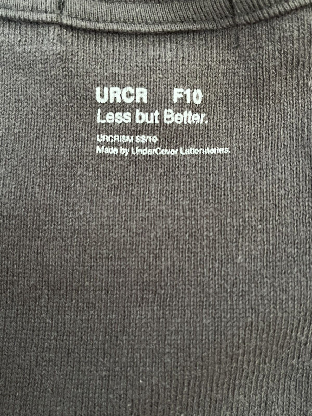 Jun Takahashi Undercover URCR SS10 "Less but Better" Vent Hole Tee Size US M / EU 48-50 / 2 - 4 Thumbnail