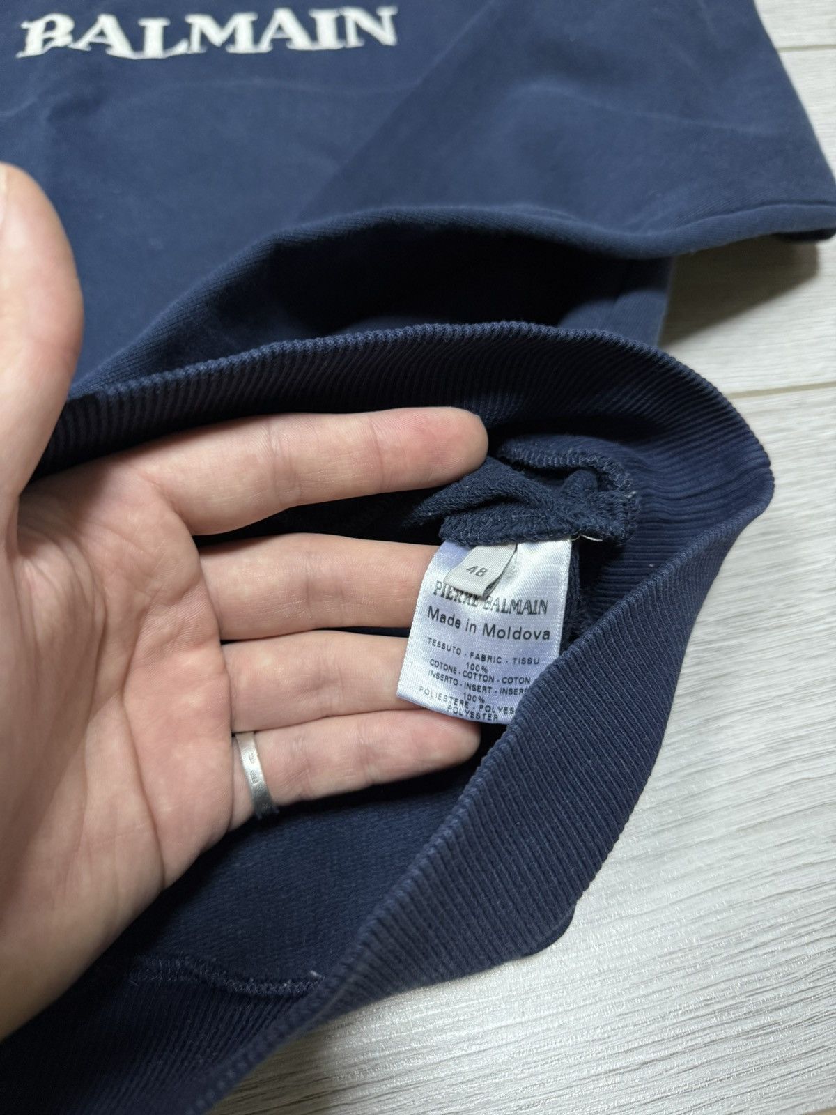 Pierre Balmain Pierre Balmain big embroidered logo letters sweatshirt Size US M / EU 48-50 / 2 - 8 Thumbnail