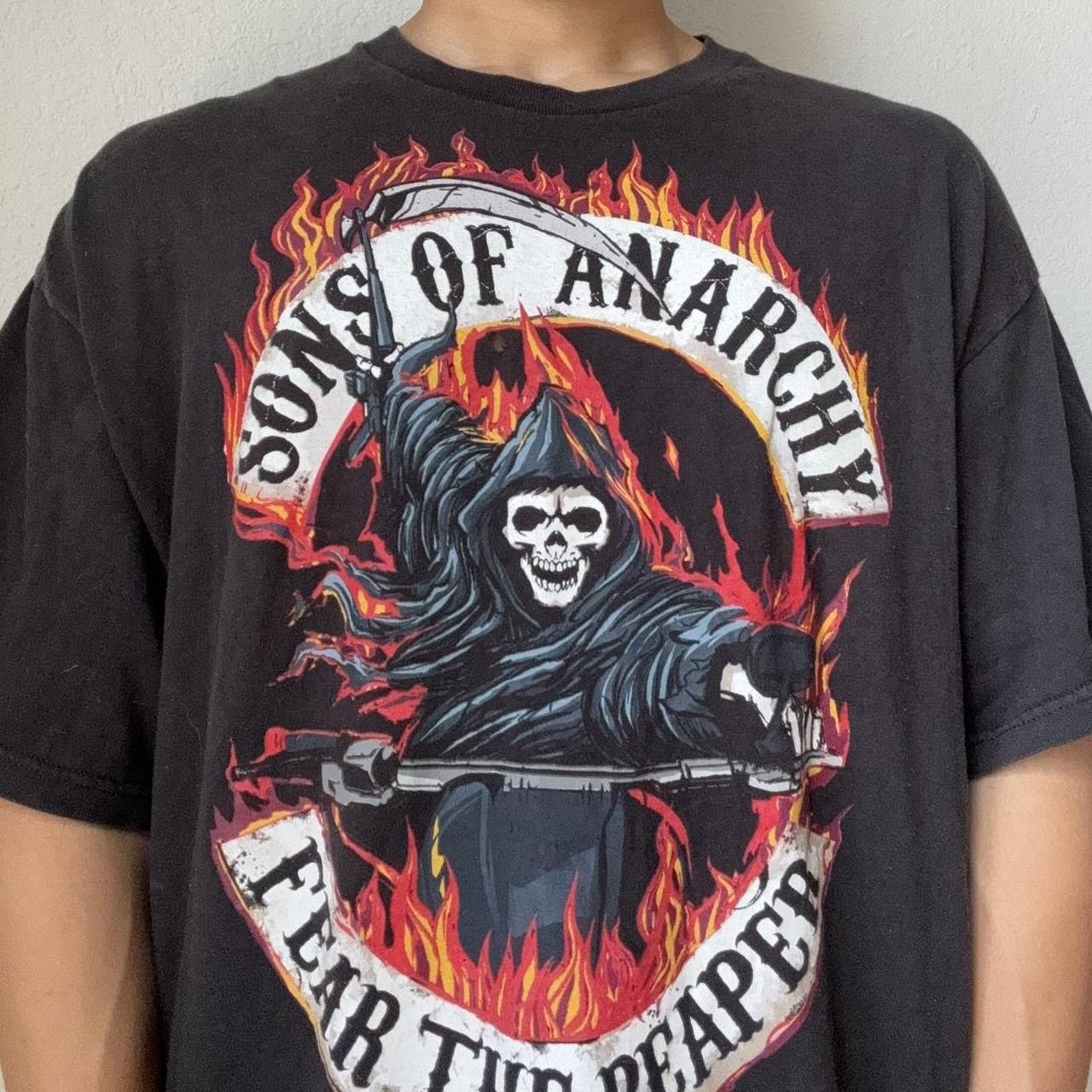 Vintage Vintage Sons of Anarchy Graphics Black Tee Shirt Size US XXL / EU 58 / 5 - 2 Thumbnail