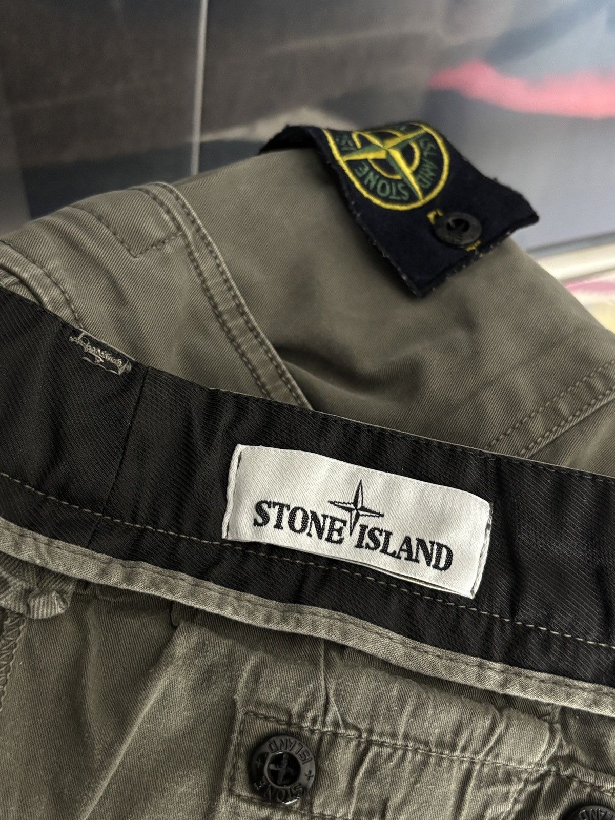 Stone Island Stone Island washed green cargo pants Size US 30 / EU 46 - 9 Thumbnail