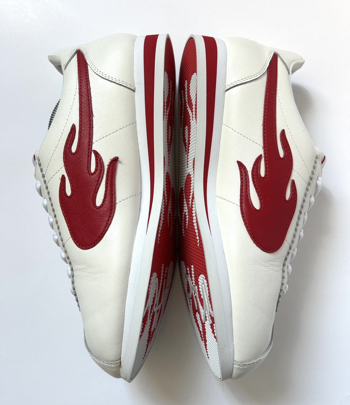 4HUNNID YG 4Hunnid The Flame Block Runner White/Red Shoes Size: 11 M Size US 11 / EU 44 - 3 Thumbnail