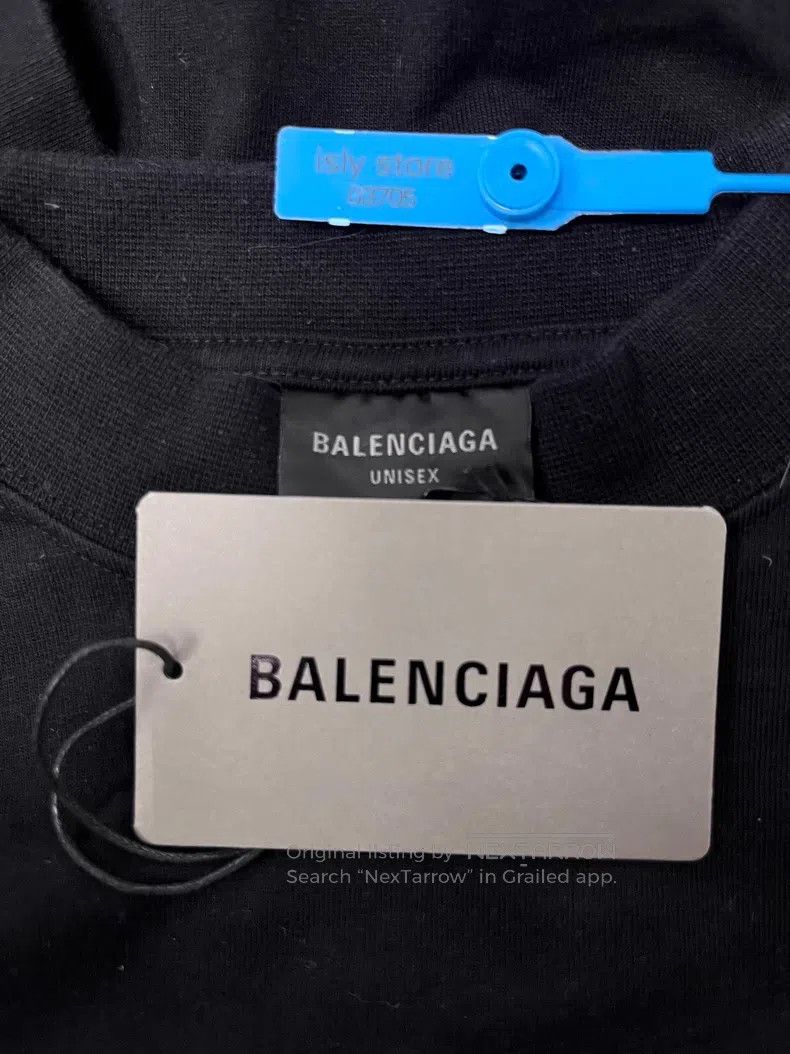 Balenciaga Balenciaga Letter print round neck short-sleeve T-shirt Size US S / EU 44-46 / 1 - 5 Thumbnail