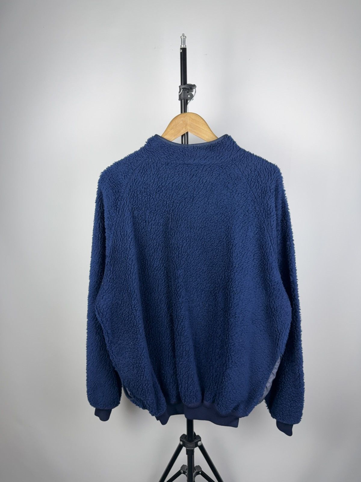 Helly Hansen × Vintage 80s Vintage Helly Hansen Blue Full Zip Fleece Sherpa Jacket Size US L / EU 52-54 / 3 - 4 Thumbnail