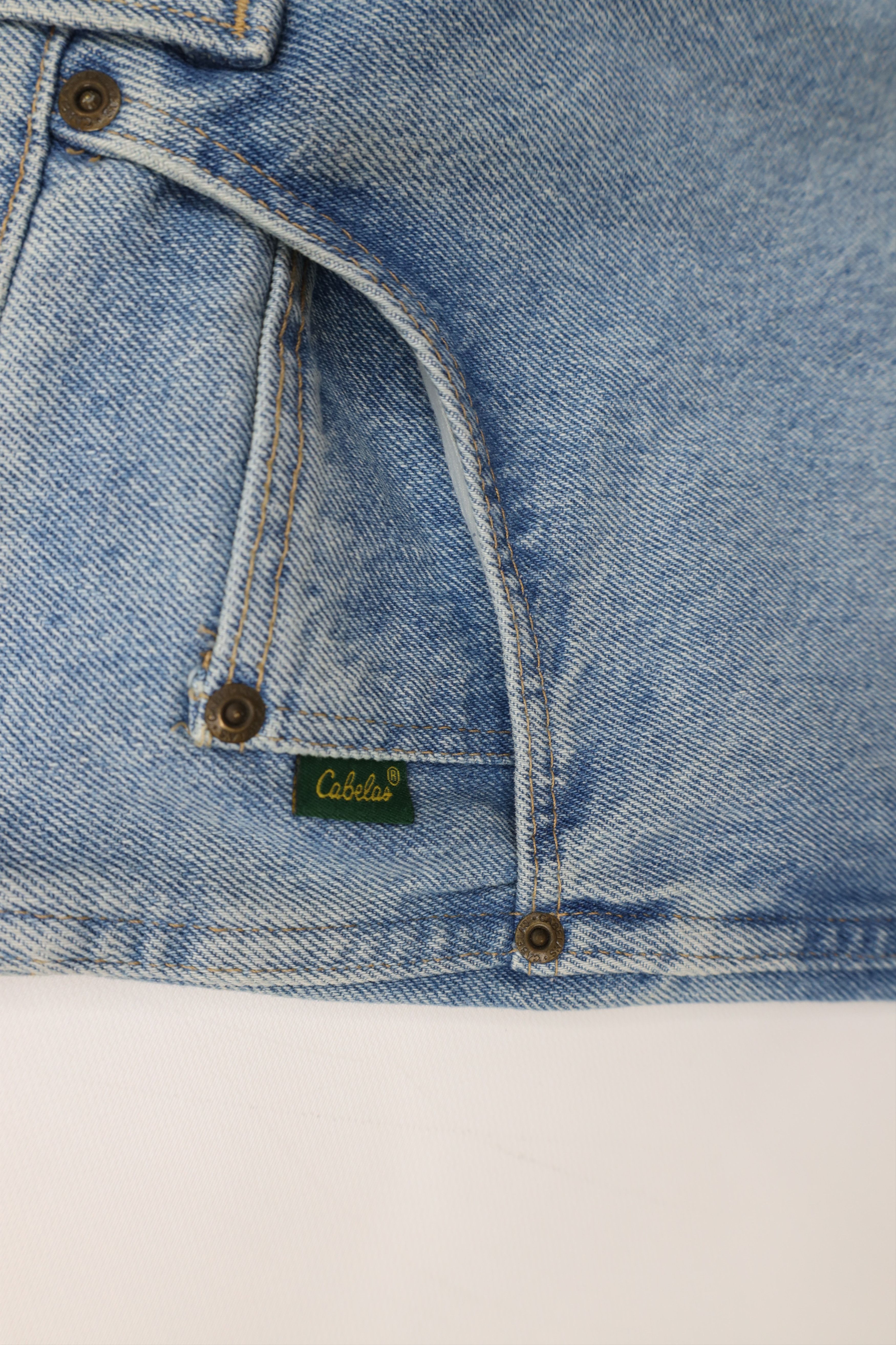 Cabelas Deadstock Vintage Y2K Cabelas Fit Wide Leg Denim Jeans Blue Size US 42 / EU 58 - 8 Thumbnail