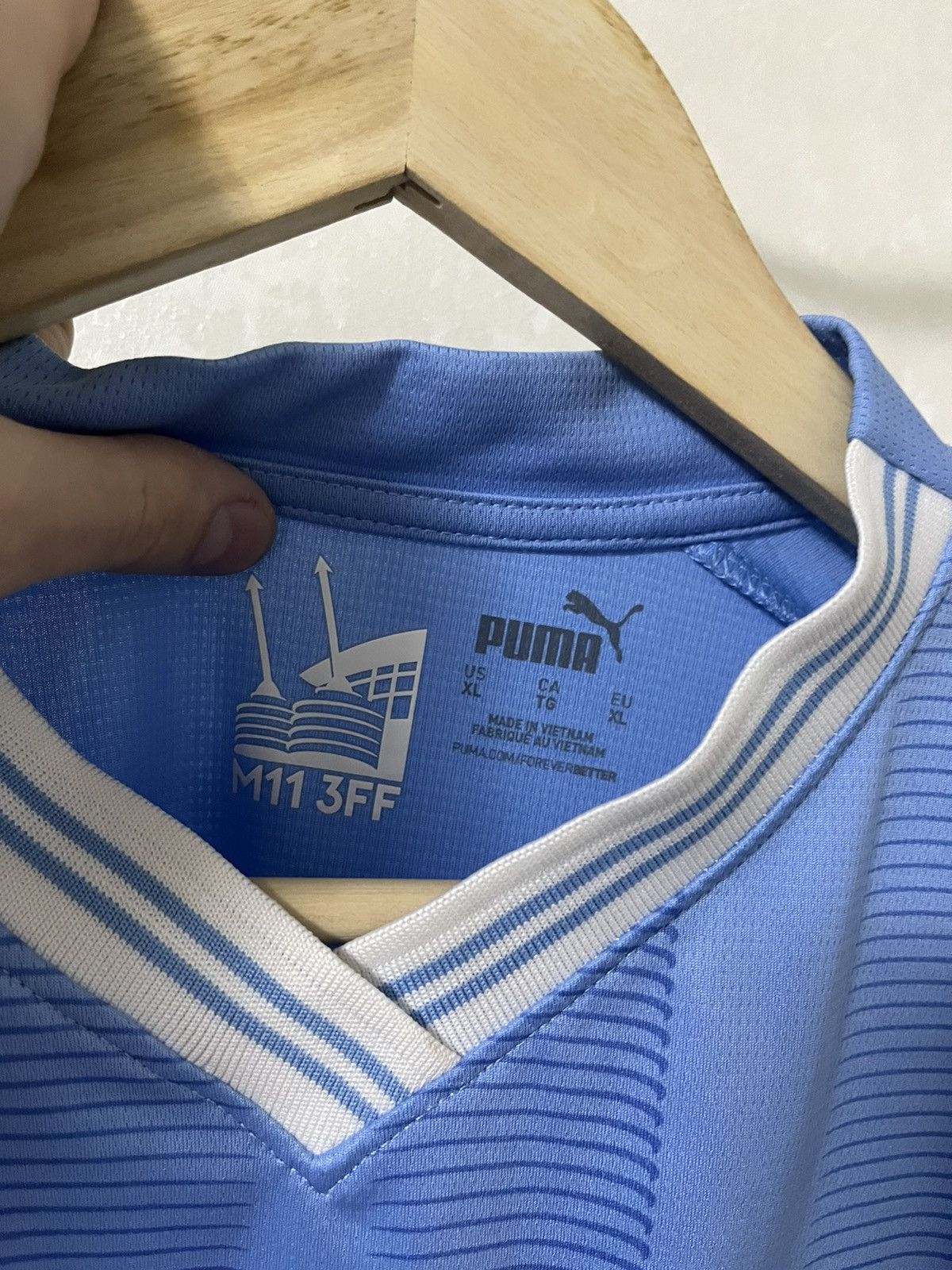 Vintage Puma Manchester City 2023/24 Home Jersey Size US XL / EU 56 / 4 - 3 Thumbnail