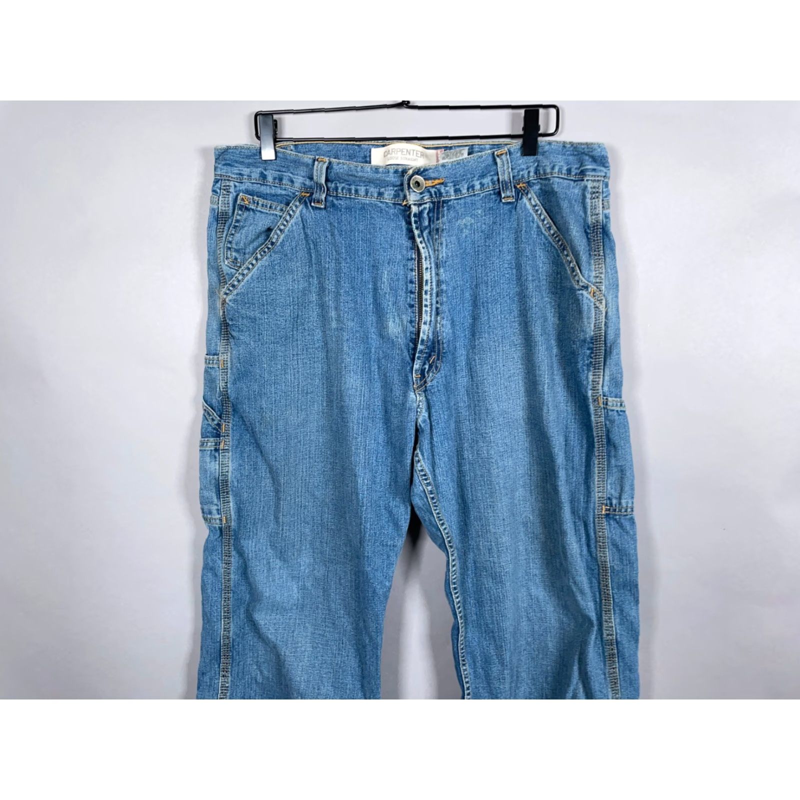 Levi's VINTAGE Levi's Jeans Men's 36 x 28 Straight Leg Denim Carpenter Relaxed Fit Blue 90s Y2K Retro Size US 36 / EU 52 - 4 Thumbnail