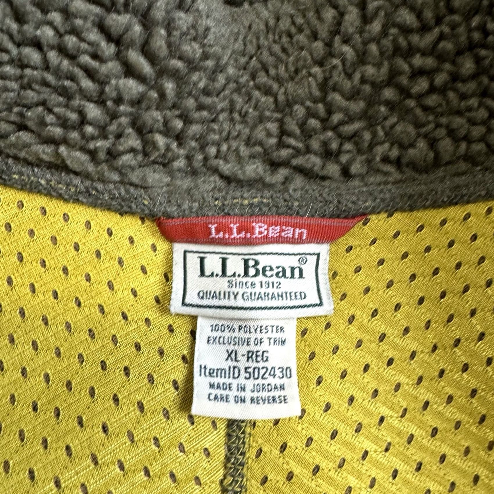 Vintage VINTAGE L.L. Bean Women’s Vest Fleece Deep Pile Olive Green Yellow Accents XL Vest Women Green Winter Fall Spring Summer Size XL / US 12-14 / IT 48-50 - 5 Thumbnail
