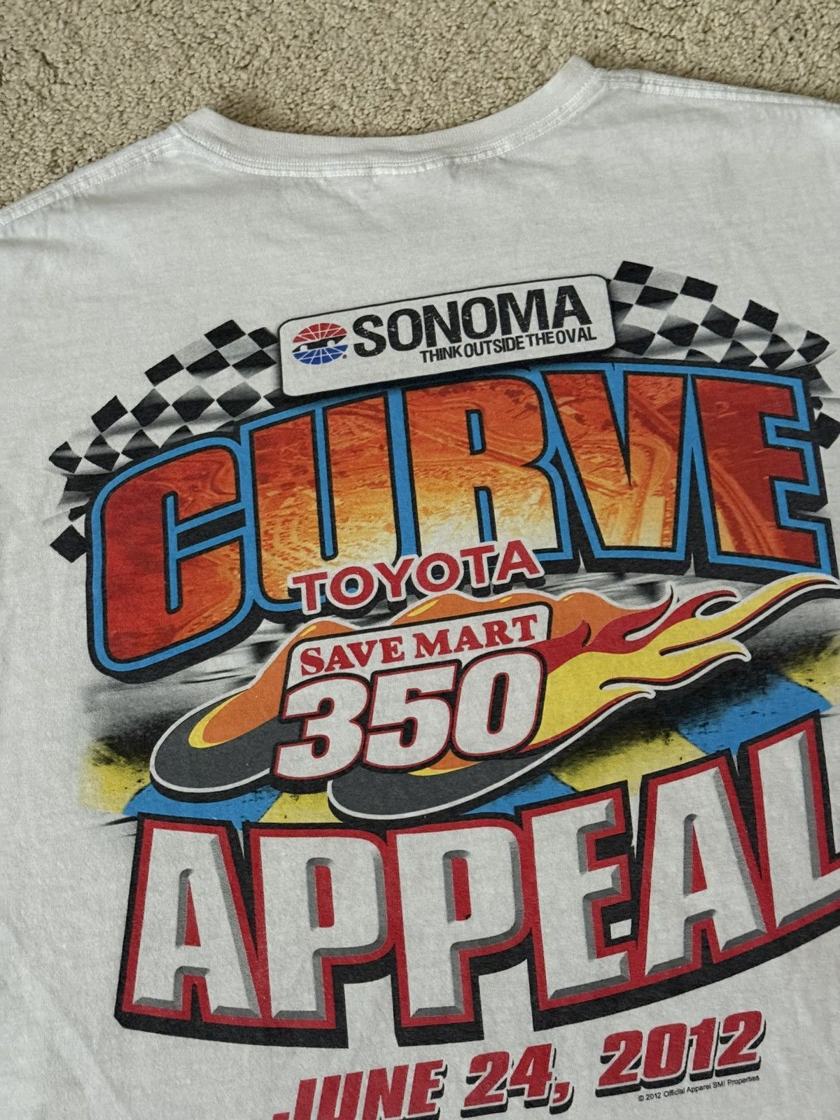Vintage NASCAR Samona Ahead Of The Curve Vintage T-Shirt Tee Size US XL / EU 56 / 4 - 5 Thumbnail