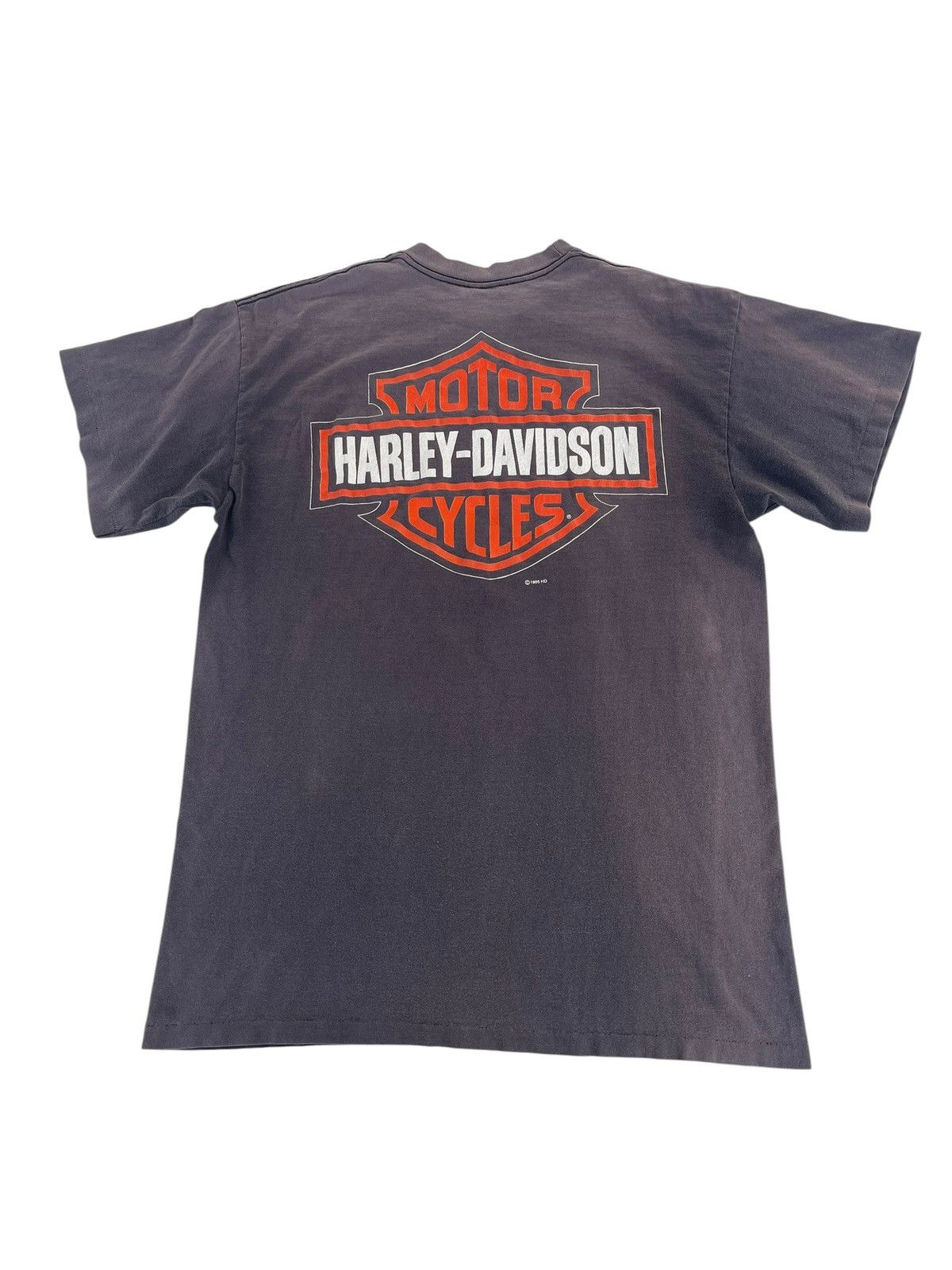 Harley Davidson Vintage 1995 HD Harley Davidson King Of The Road Shirt Tee Size US L / EU 52-54 / 3 - 5 Thumbnail