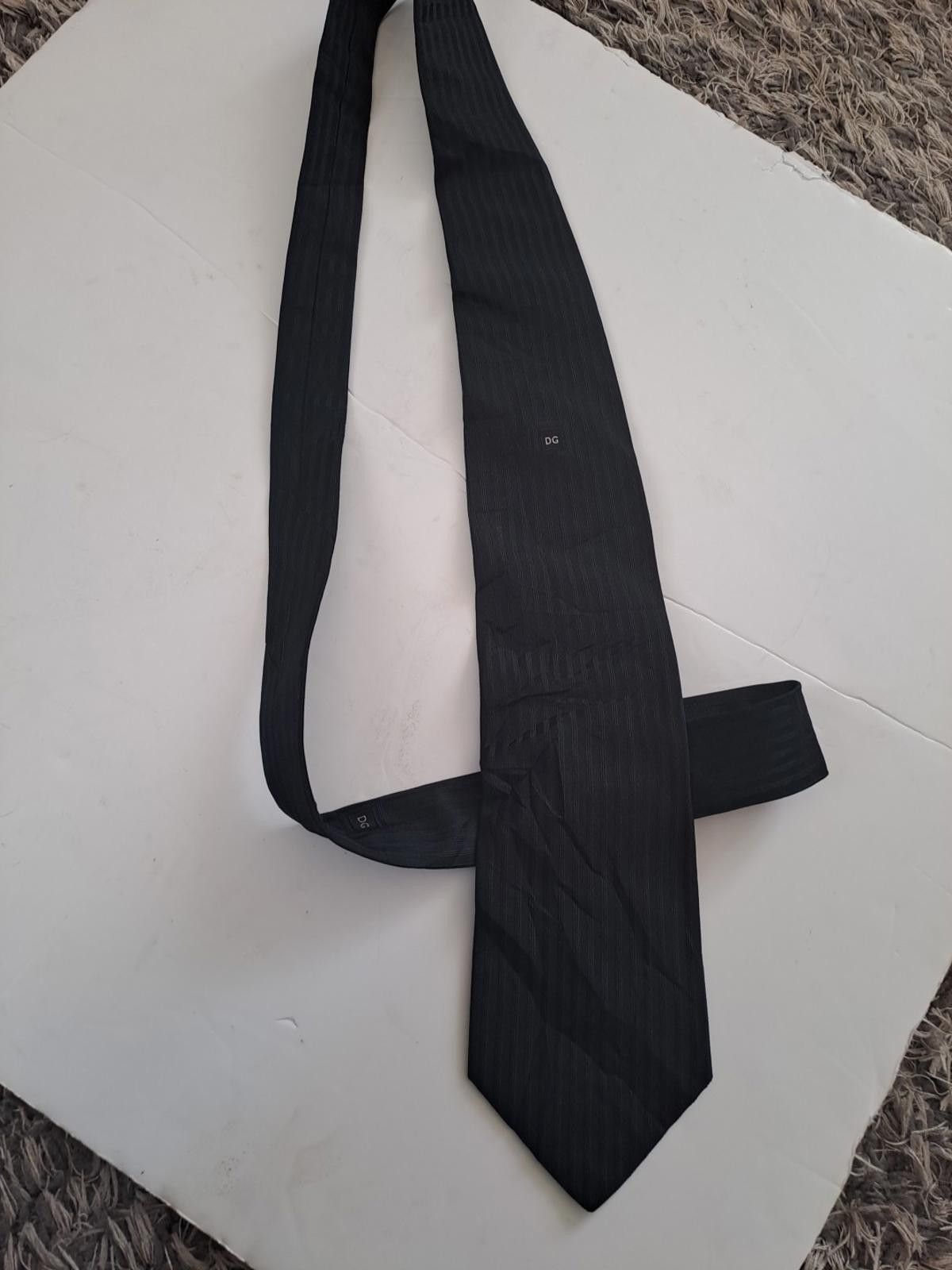 Dolce & Gabbana Dolce Gabbana Cravatte Black Striped Silk Tie Made In Italy Size ONE SIZE - 7 Thumbnail