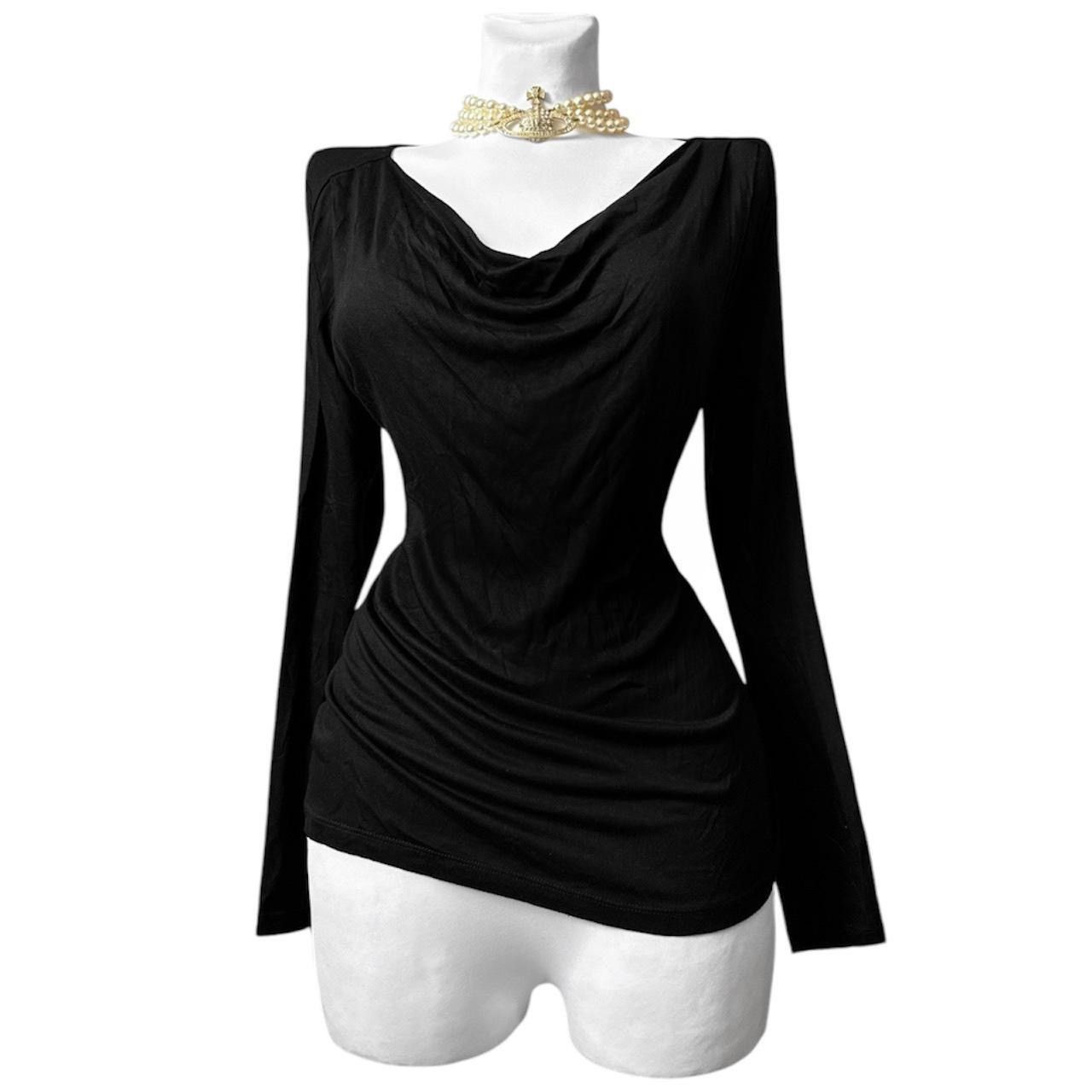Vintage Stunning Avant - Garde draped top/ blouse Size M / US 6-8 / IT 42-44 - 1 Thumbnail