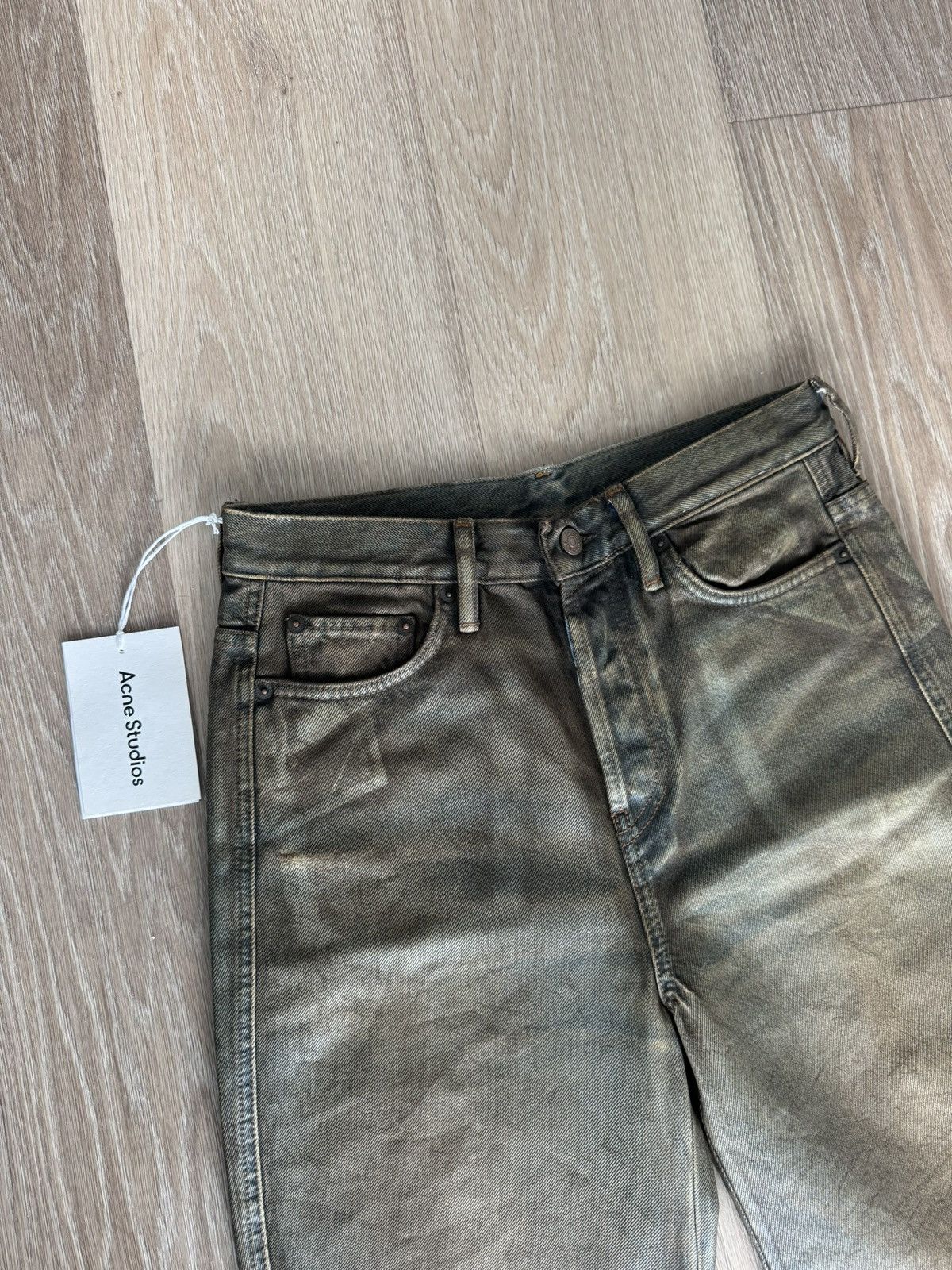 Acne Studios Acne Studios Relaxed Fit Coated Jeans Size 25" / US 0 / IT 36 - 3 Thumbnail