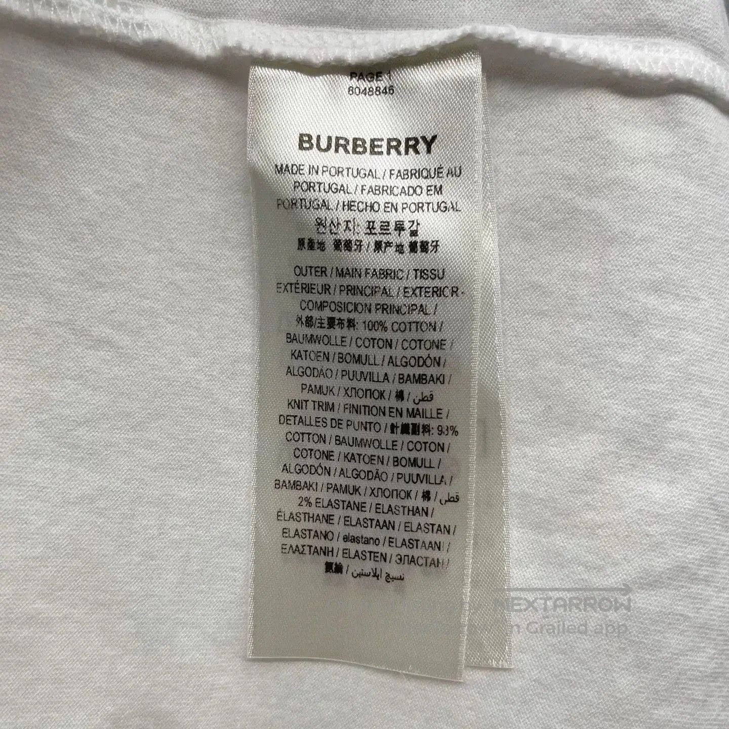 Burberry Burberry White Back Logo Short. Size US XXL / EU 58 / 5 - 5 Thumbnail