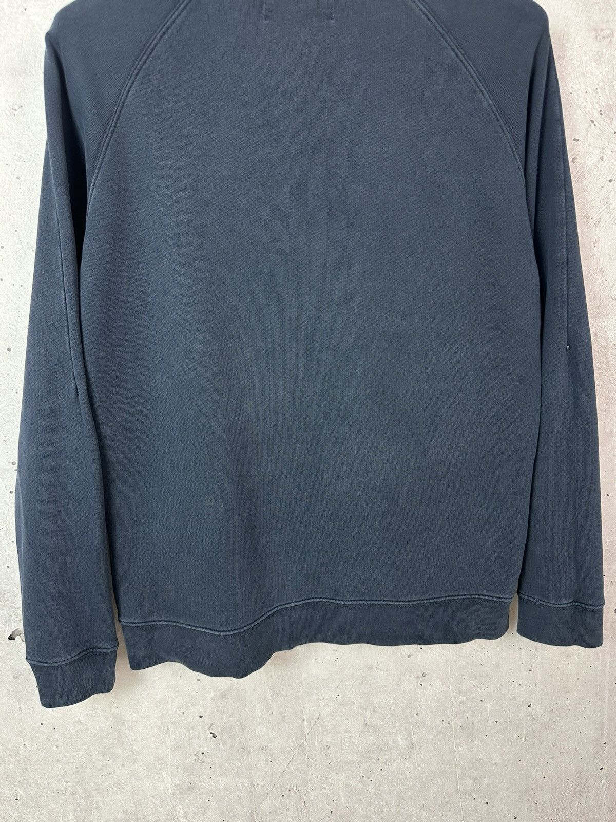 Folk Folk Navy Washed Cotton Crew Neck Long Sleeve Sweatshirt Size US M / EU 48-50 / 2 - 9 Thumbnail