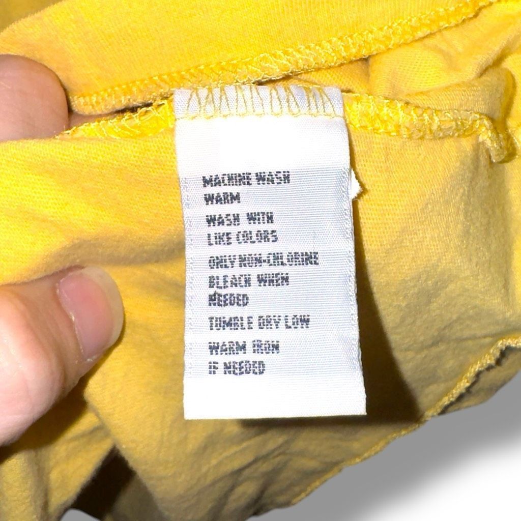 Polo Ralph Lauren 90s Polo Ralph Lauren Spring Yellow Cotton S/S T-Shirt Sz L Size US L / EU 52-54 / 3 - 6 Thumbnail