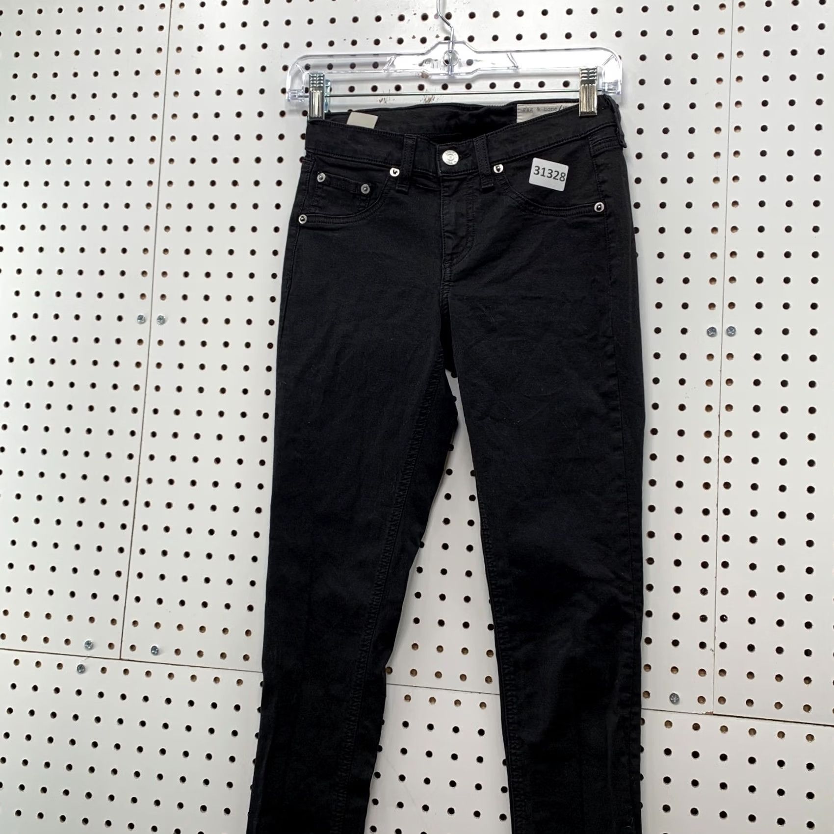 Rag & Bone rag & bone Skinny Black Denim Jeans Womens 25X28 Casual Jeans Size 42" / US 20 - 3 Thumbnail