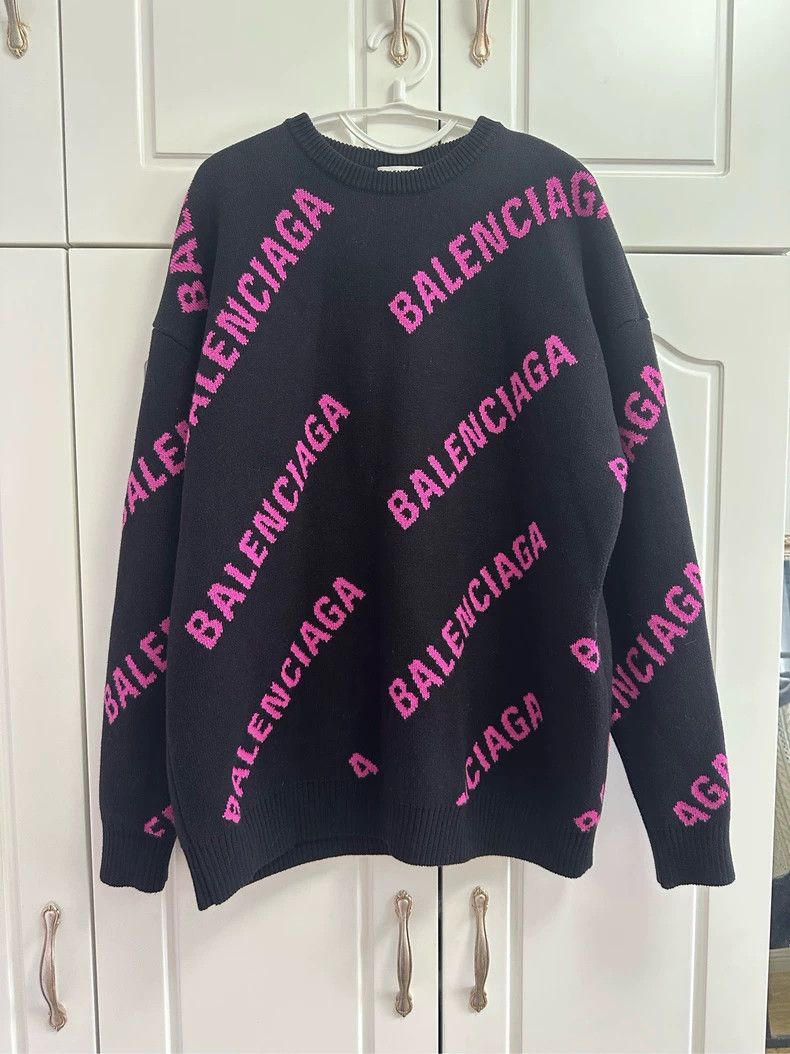 Balenciaga Balenciaga Bullet screen sweater Size US S / EU 44-46 / 1 - 1 Thumbnail
