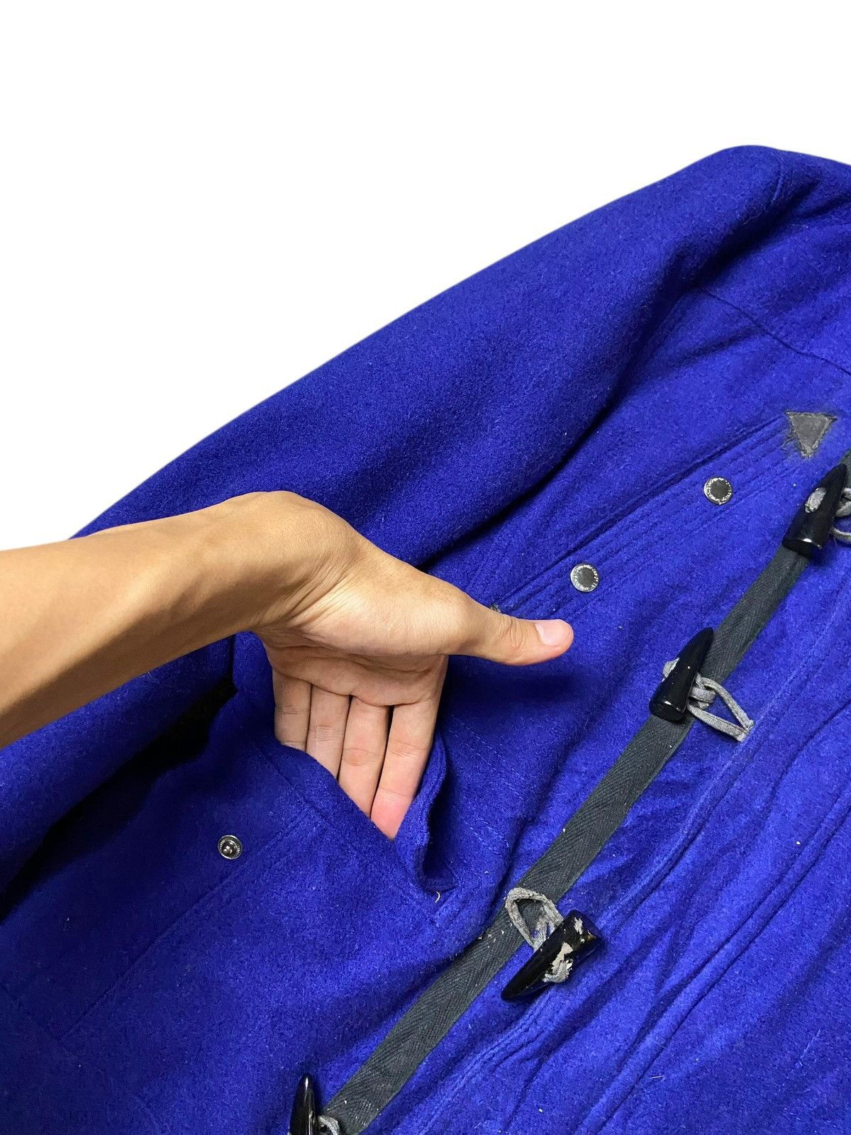 Japanese Brand × Vintage × semanticdesign Semantic Design Wool Duffle Coat with Pockets (120) Size US M / EU 48-50 / 2 - 7 Thumbnail