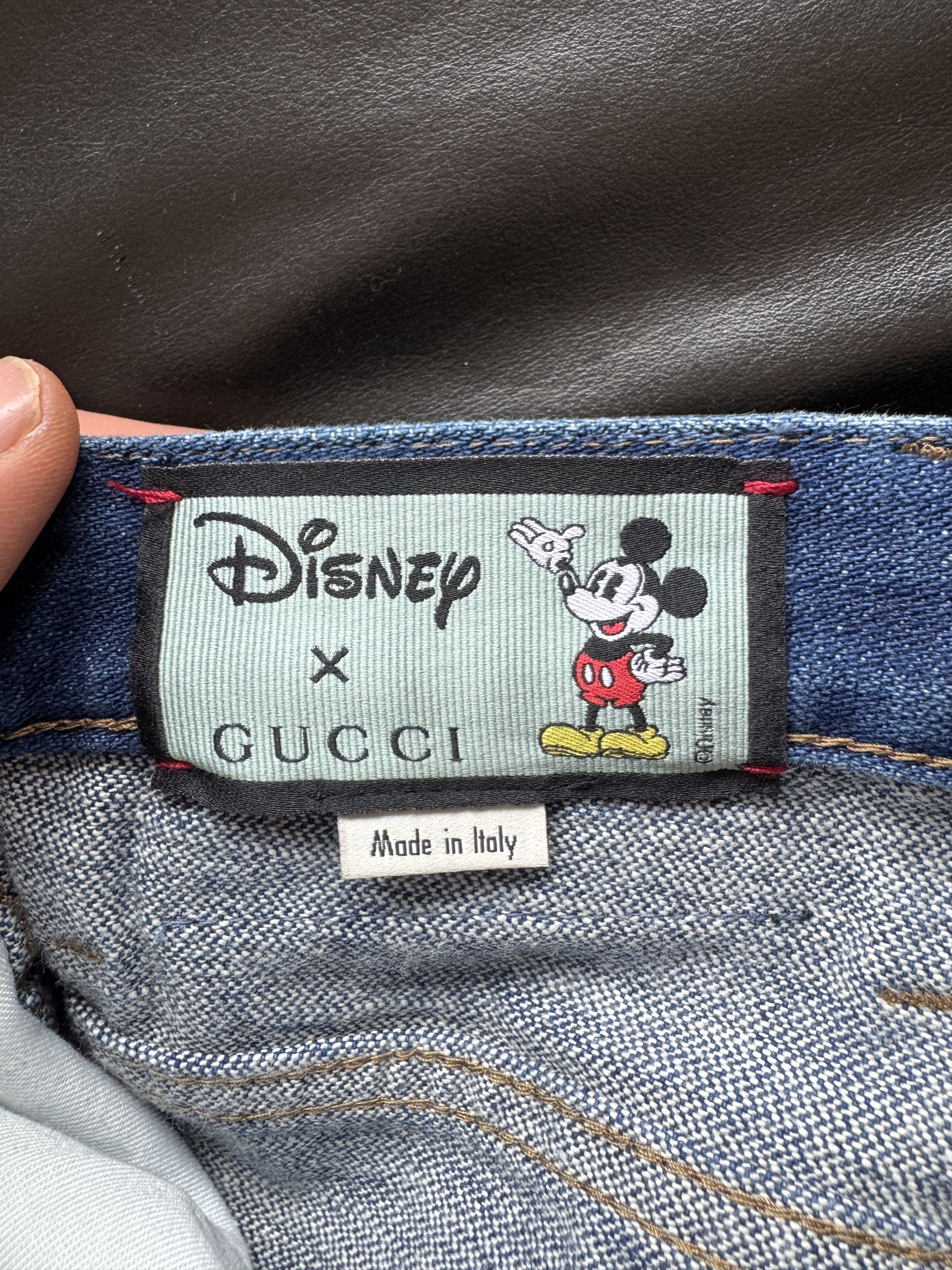Gucci Mickey Embroidered Jeans Size US 30 / EU 46 - 21 Thumbnail