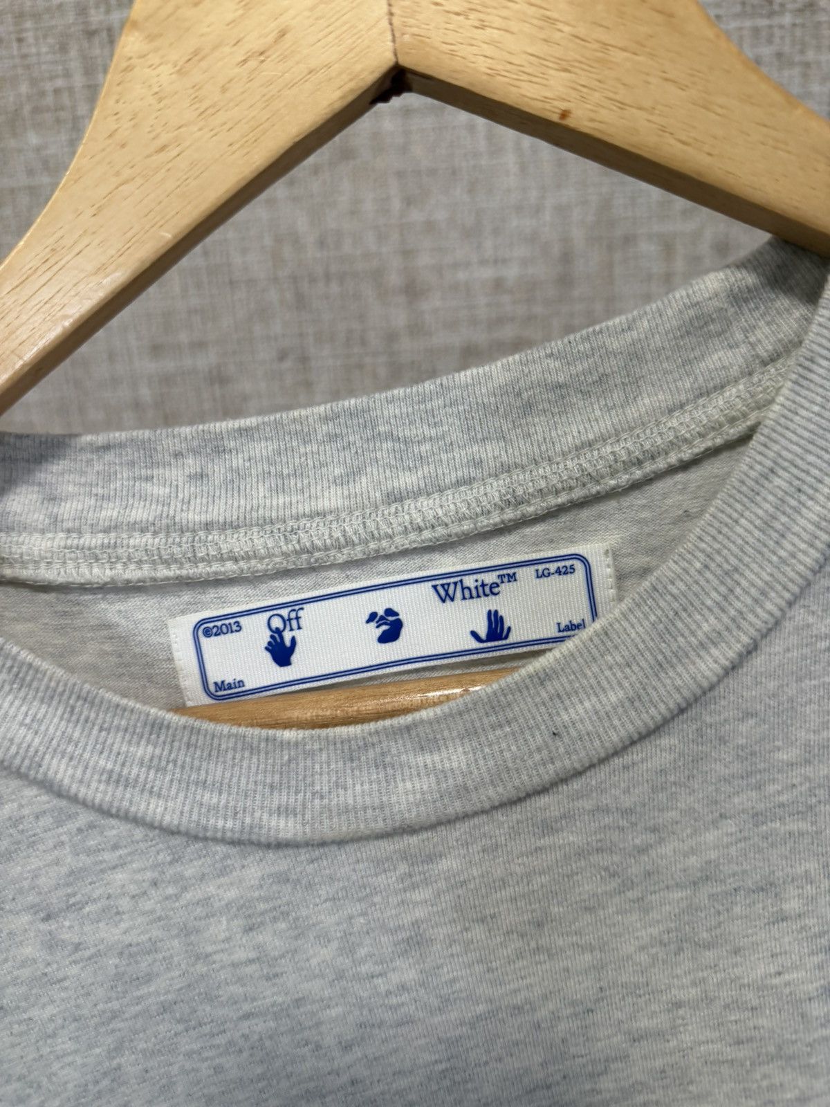 Off-White Off White Agreement S/S Slim Gray T-Shirt Size US S / EU 44-46 / 1 - 5 Thumbnail