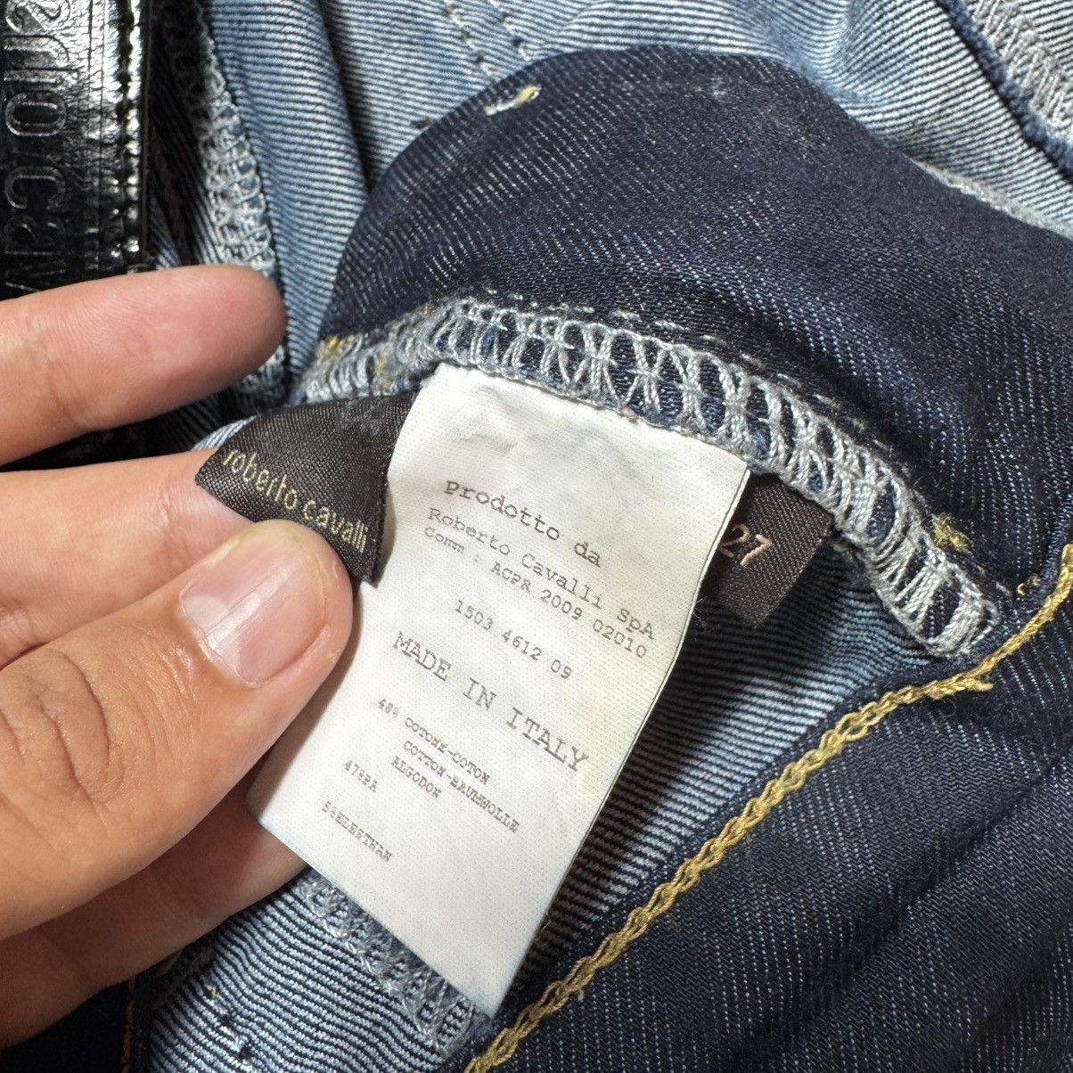 Roberto Cavalli roberto cavalli jeans with big logo leopard pattern Size 27" / US 4 / IT 40 - 10 Thumbnail