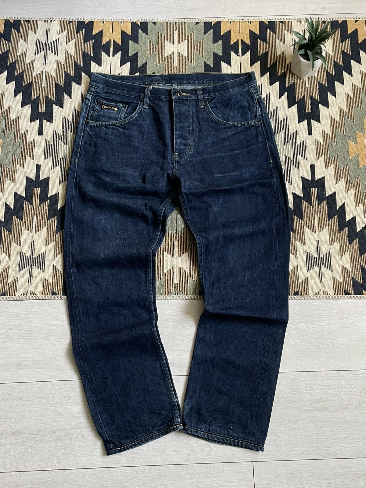 Japanese Brand × Vintage 💸MONEY DENIM BIG LOGO JEANS💸 Size US 32 / EU 48 - 2 Thumbnail