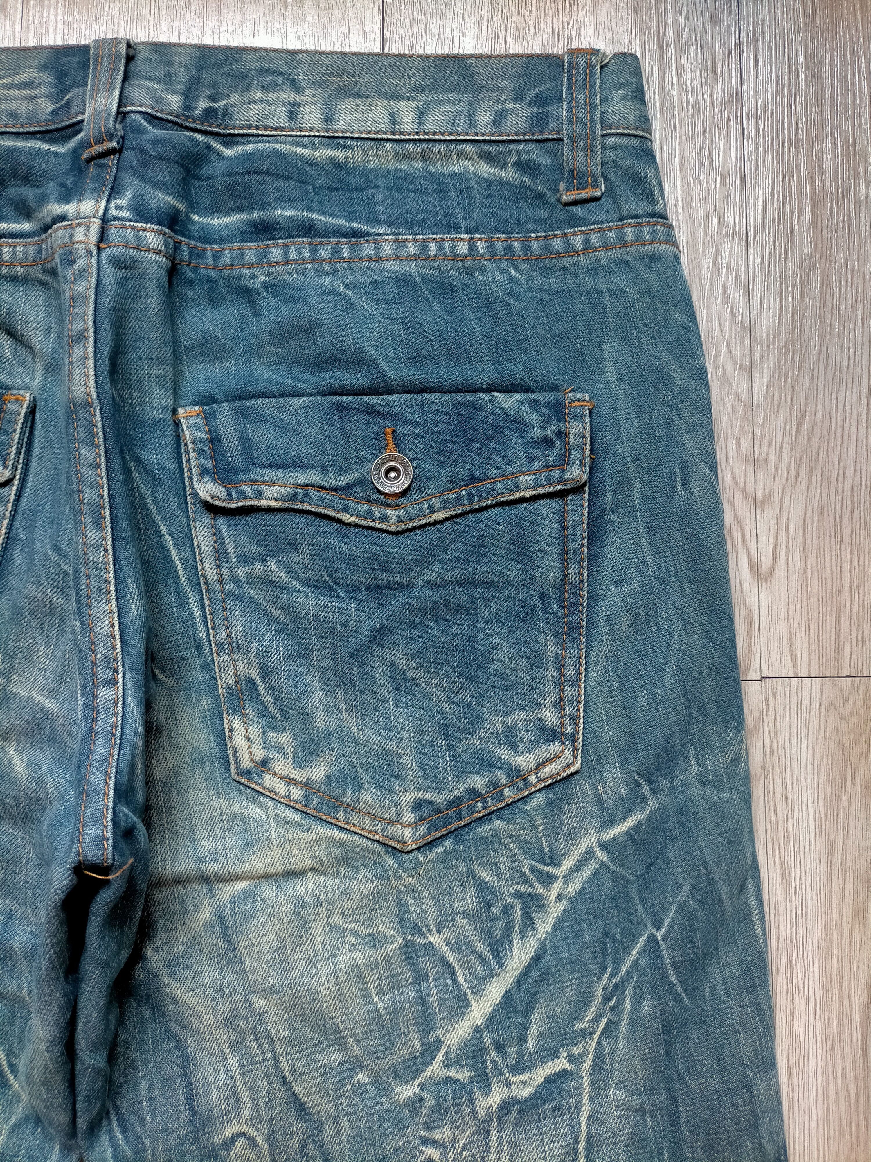 Le Grande Bleu (L.G.B.) Flare Antfui Jeans Acid Wash boot cut denim Size US 33 - 12 Thumbnail