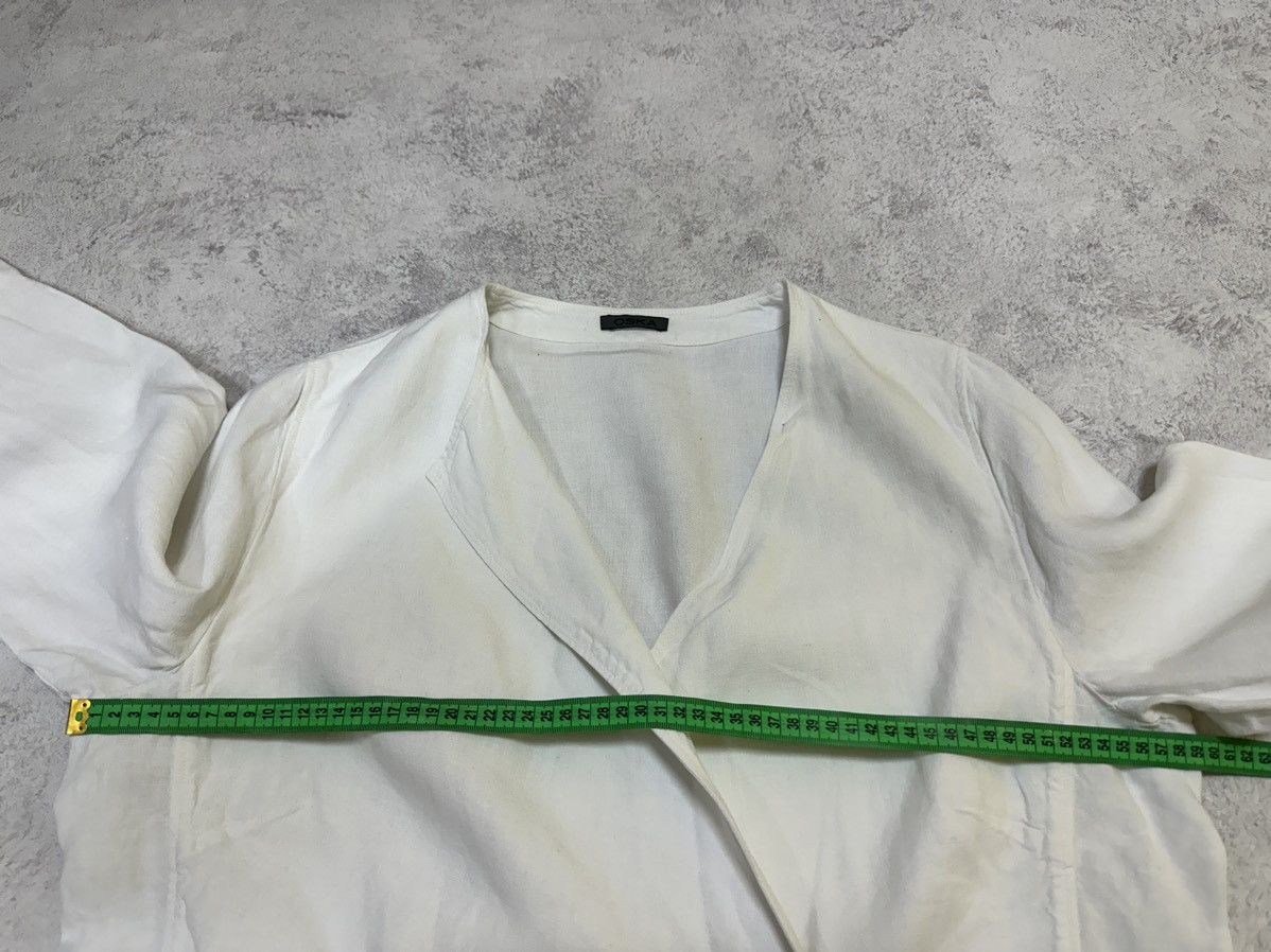 Designer × OSKA Cardigan Oska 5 100% linen White Size XL / US 12-14 / IT 48-50 - 13 Thumbnail