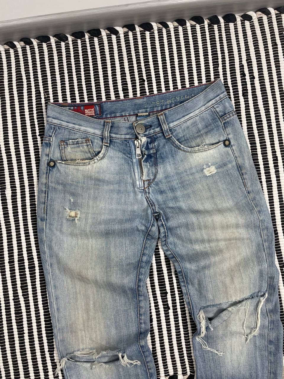 Marithe + Francois Girbaud Vintage Marithe Francois Girbaud Distressed Denim Pants Y2K Size US 28 / EU 44 - 3 Thumbnail