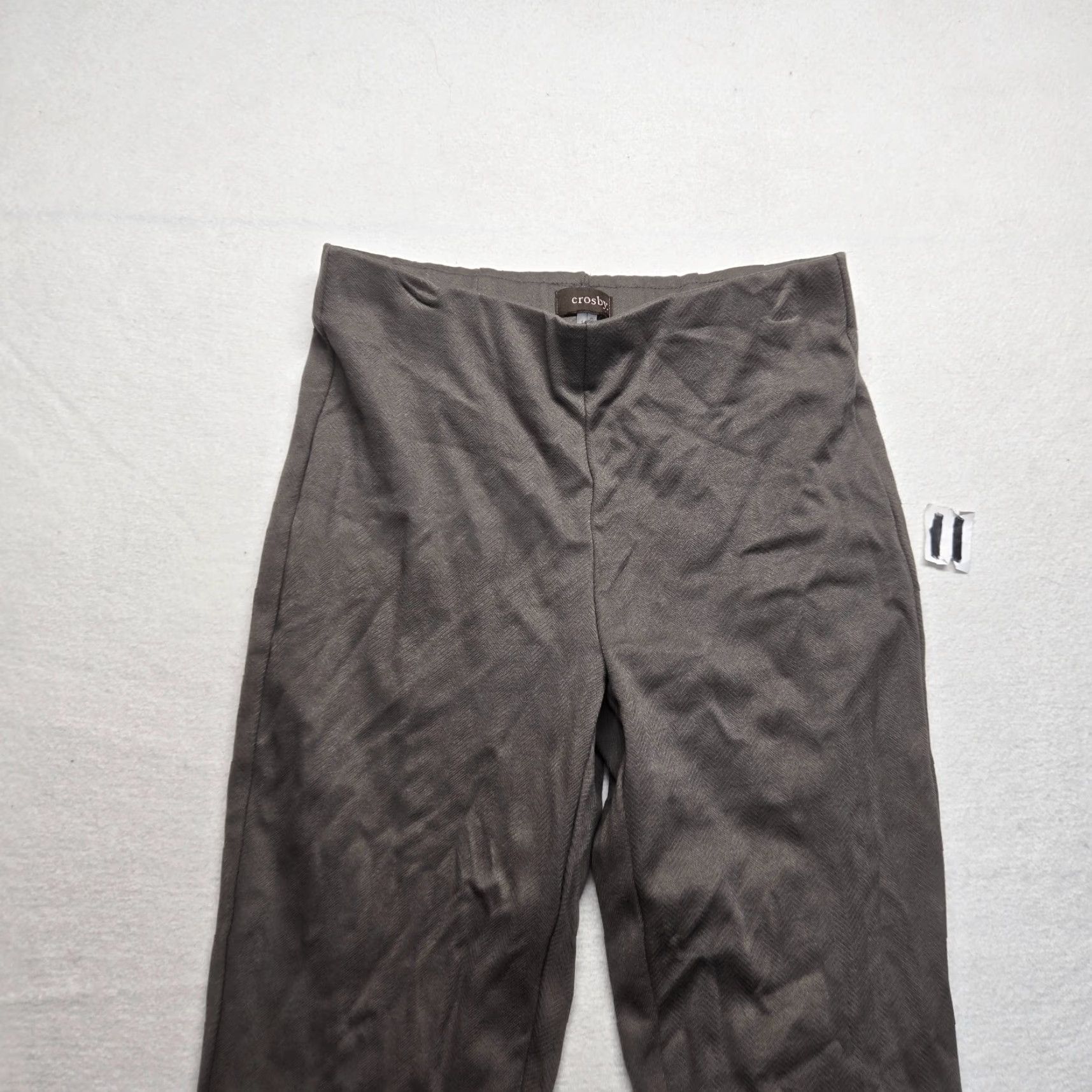 Vintage Crosby Leopard Print Pants Leggings - Gray Adult Women's Size S Stretchy Mid Rise 29" Inseam Regular Fit Pants Ladies Size 28" / US 6 / IT 42 - 2 Thumbnail