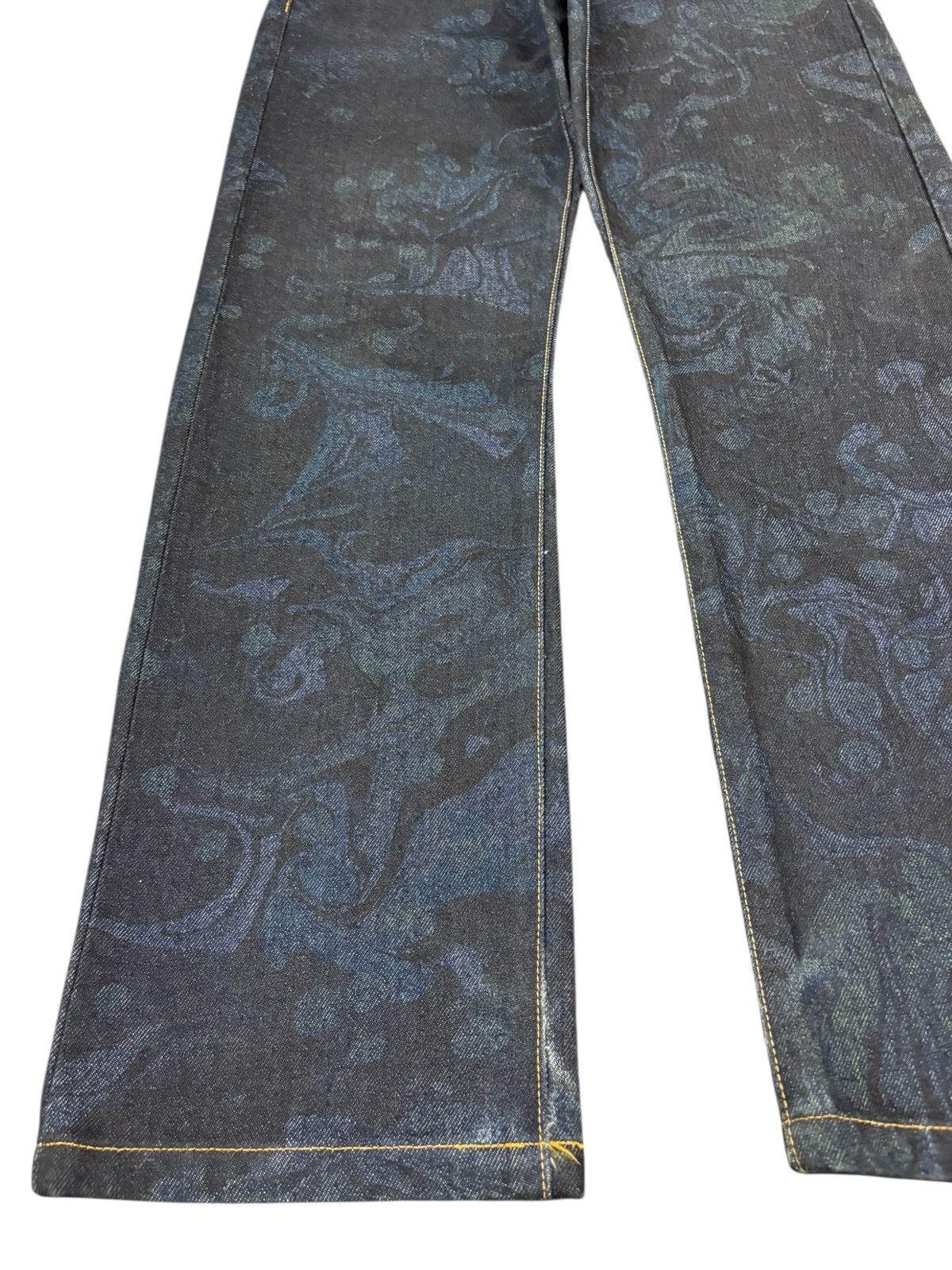 Comme des Garcons Homme RARE CDG Homme Floral Paisley Jacquard Artisanal Jeans Size US 31 - 6 Thumbnail