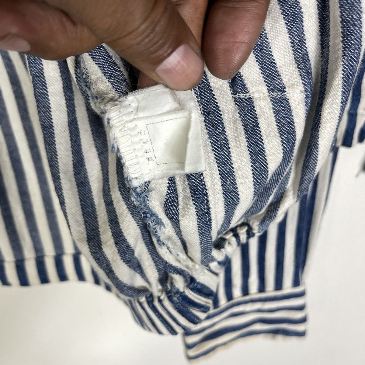 Vintage Vintage Blue Spice Hickory Stripe Vertical Blouson Jacket Size US M / EU 48-50 / 2 - 9 Thumbnail
