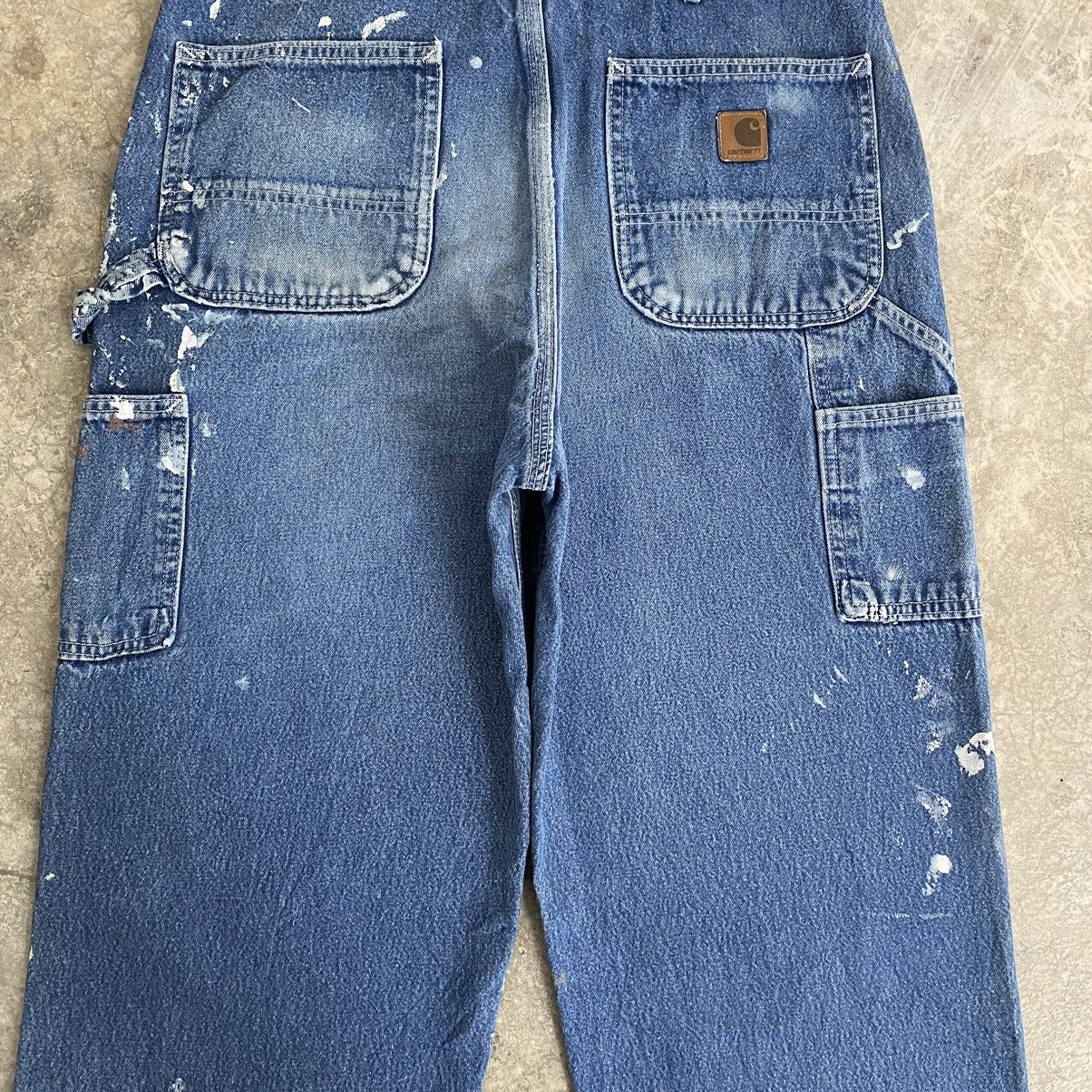 Carhartt Vintage Carhartt Splatter Ripped Carpenter Work Pants Size US 34 / EU 50 - 21 Thumbnail