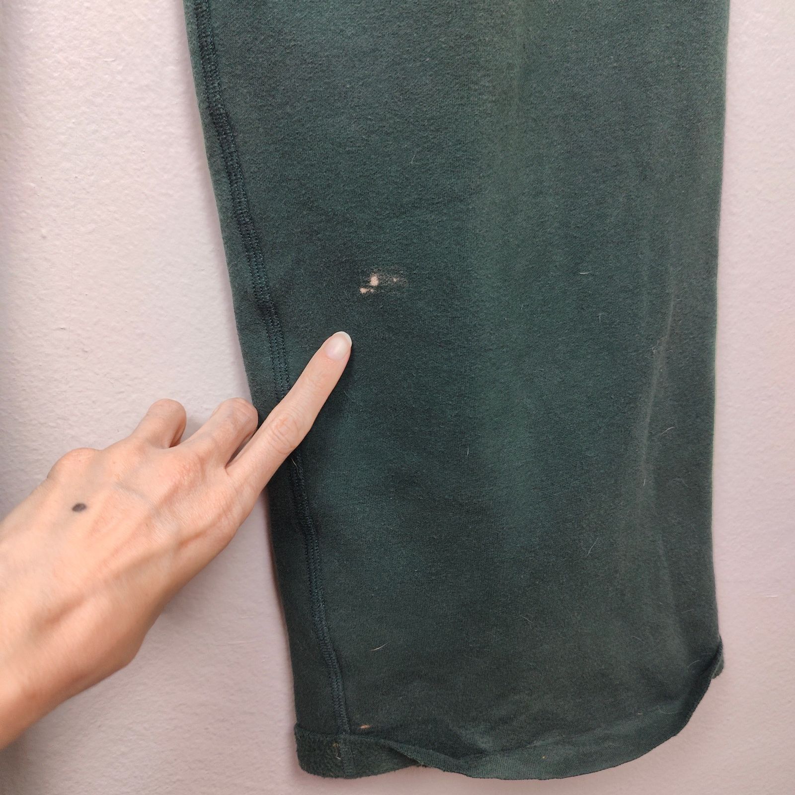Other Skims Cotton Fleece Straight Leg Pants Medium Sage Green Size 28" / US 6 / IT 42 - 7 Thumbnail