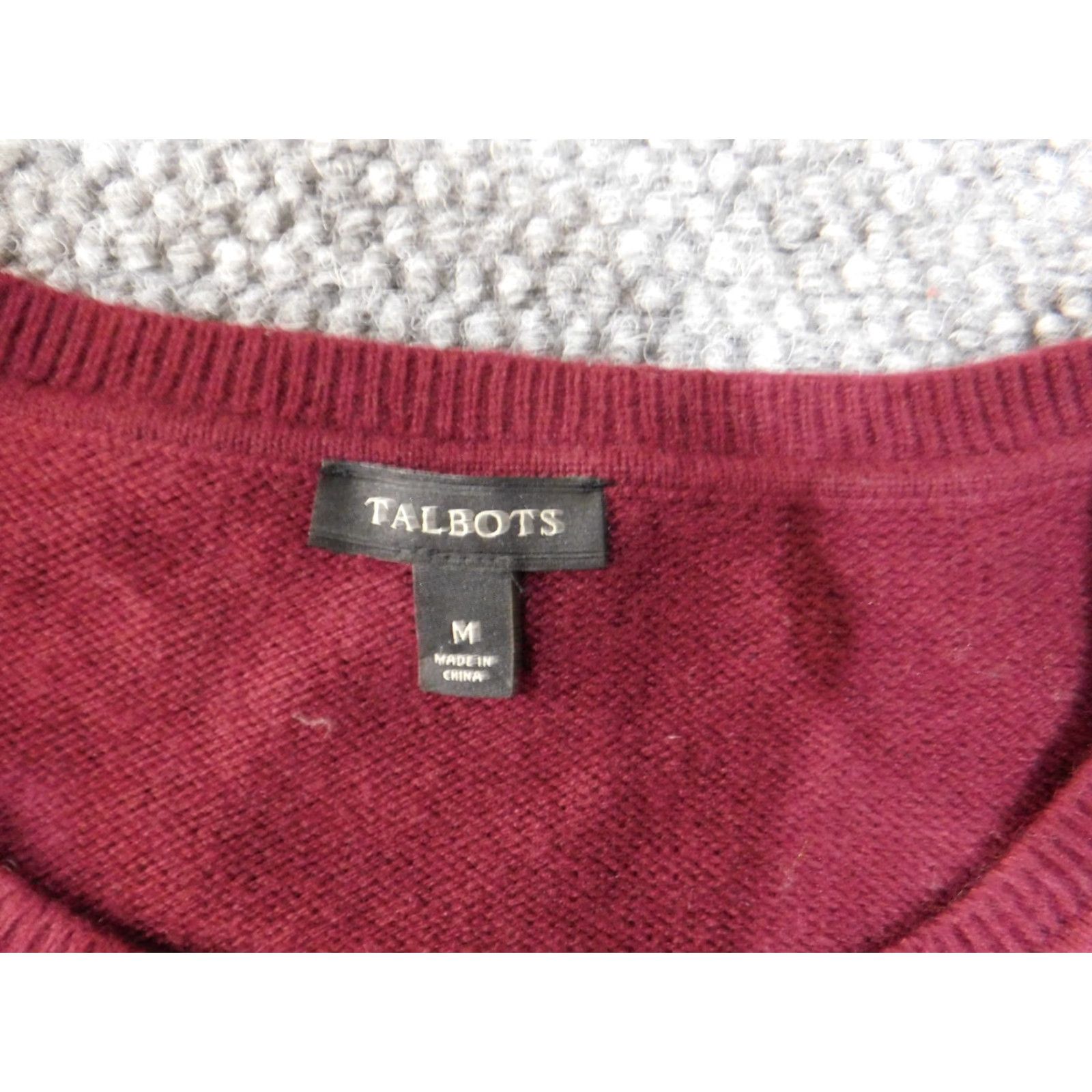 Talbots Talbots Sweater Pullover Regular Women M Purple Geometric Knit Nylon Wool Crew Neck Long Sleeve Modern Size M / US 6-8 / IT 42-44 - 6 Thumbnail