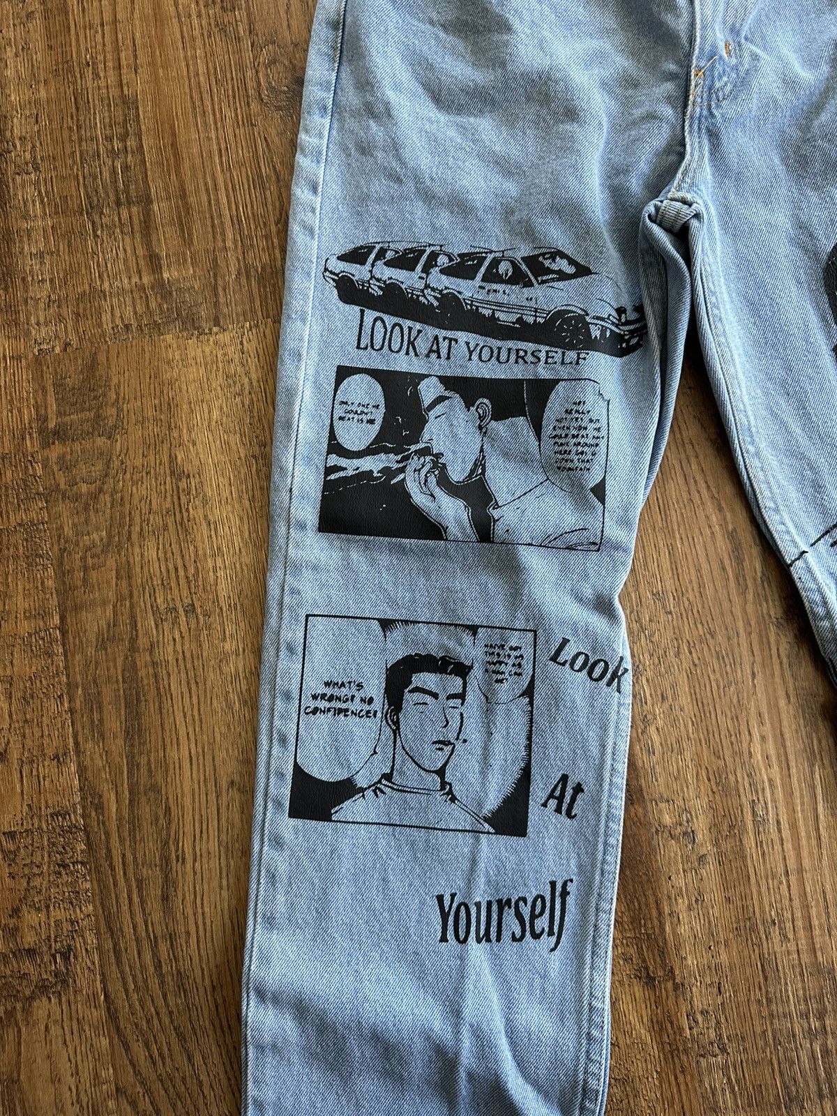 Vintage LOOK AT YOURSELF CUSTOM DENIM Size US 30 / EU 46 - 2 Thumbnail