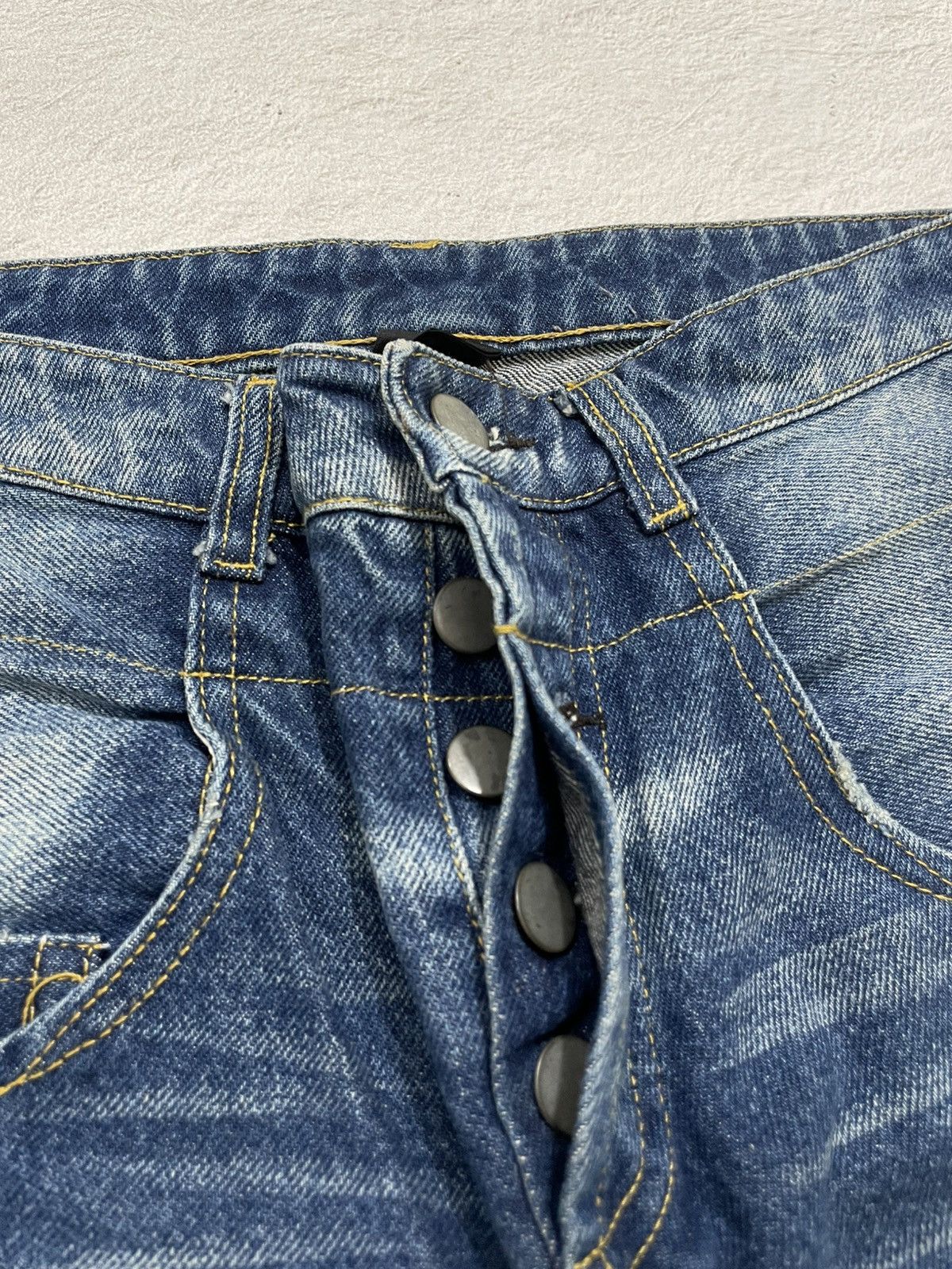 Japanese Brand 2000s Jeanasis Rare Faded y2k Style Size US 28 / EU 44 - 7 Thumbnail