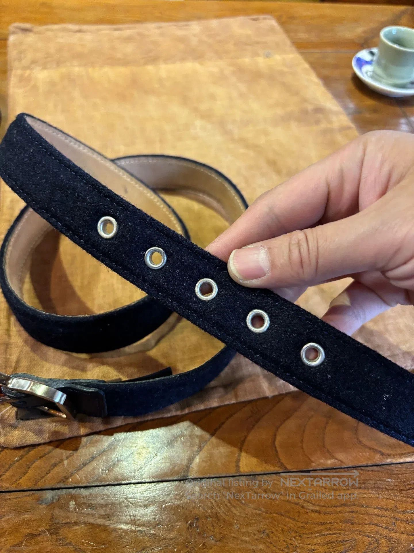 Thom Browne Thom Browne x Brooks Brothers Wool Leather Belt. Size ONE SIZE - 4 Thumbnail