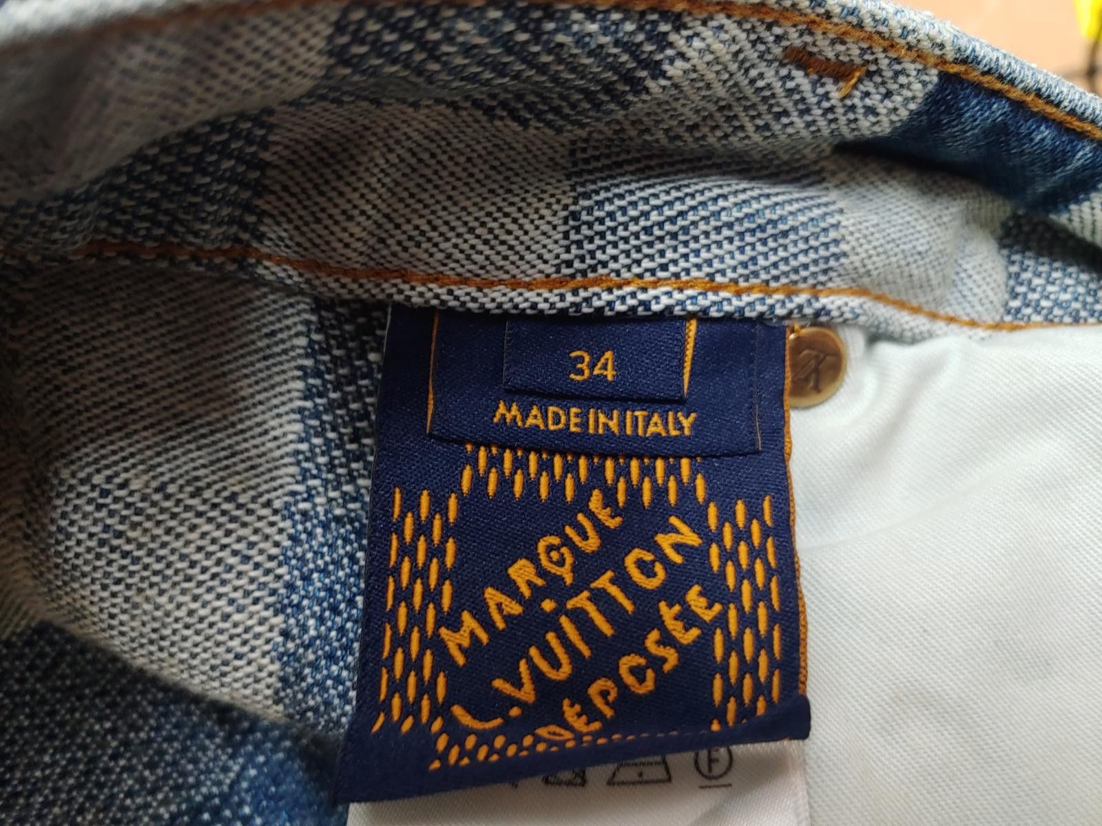 Louis Vuitton Louis Vuitton Damoflage Skate Jeans in Light/Medium Wash Size US 34 / EU 50 - 9 Thumbnail