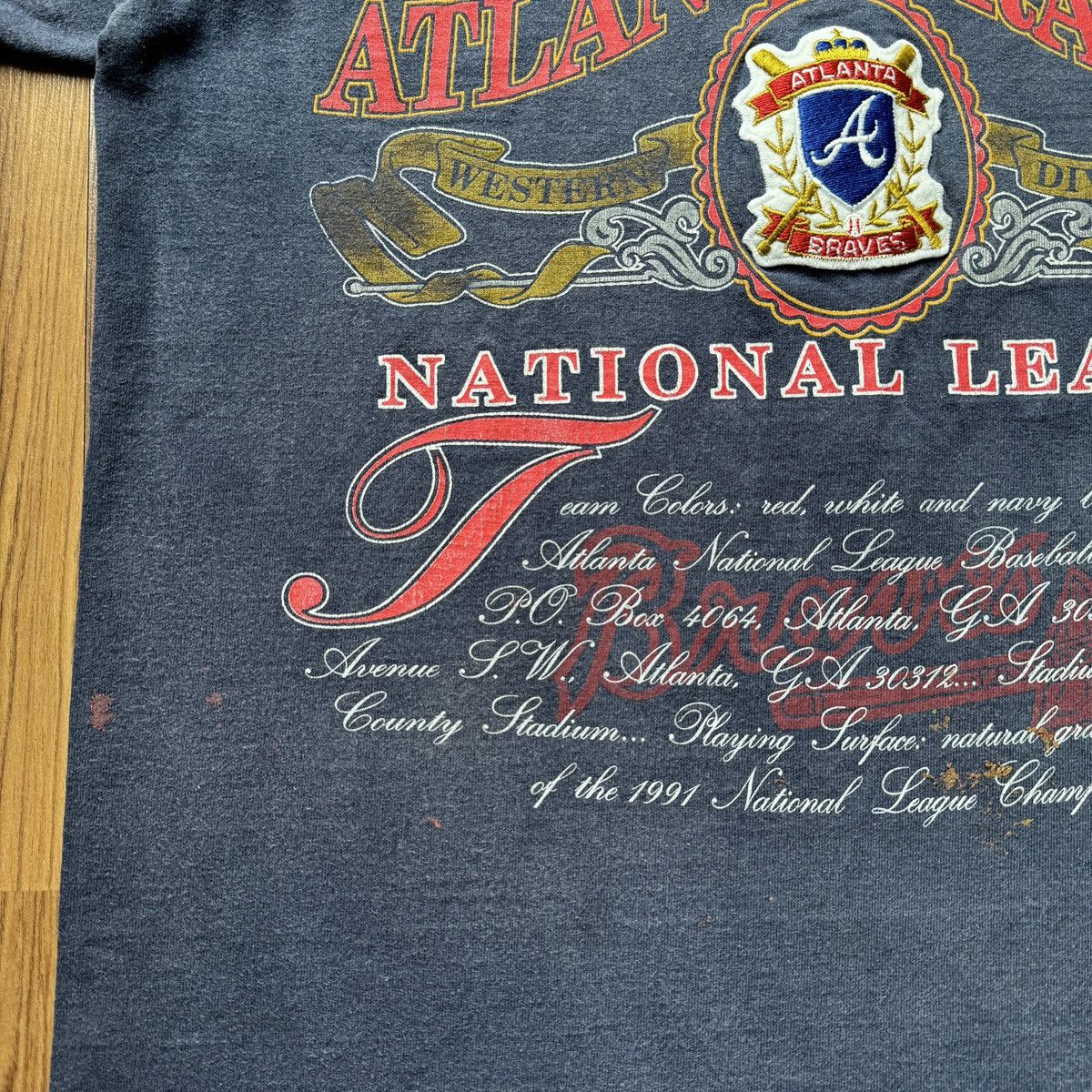 MLB × Vintage Vintage 1991 Atlanta Braves National League sport tee 90s Size US L / EU 52-54 / 3 - 5 Thumbnail