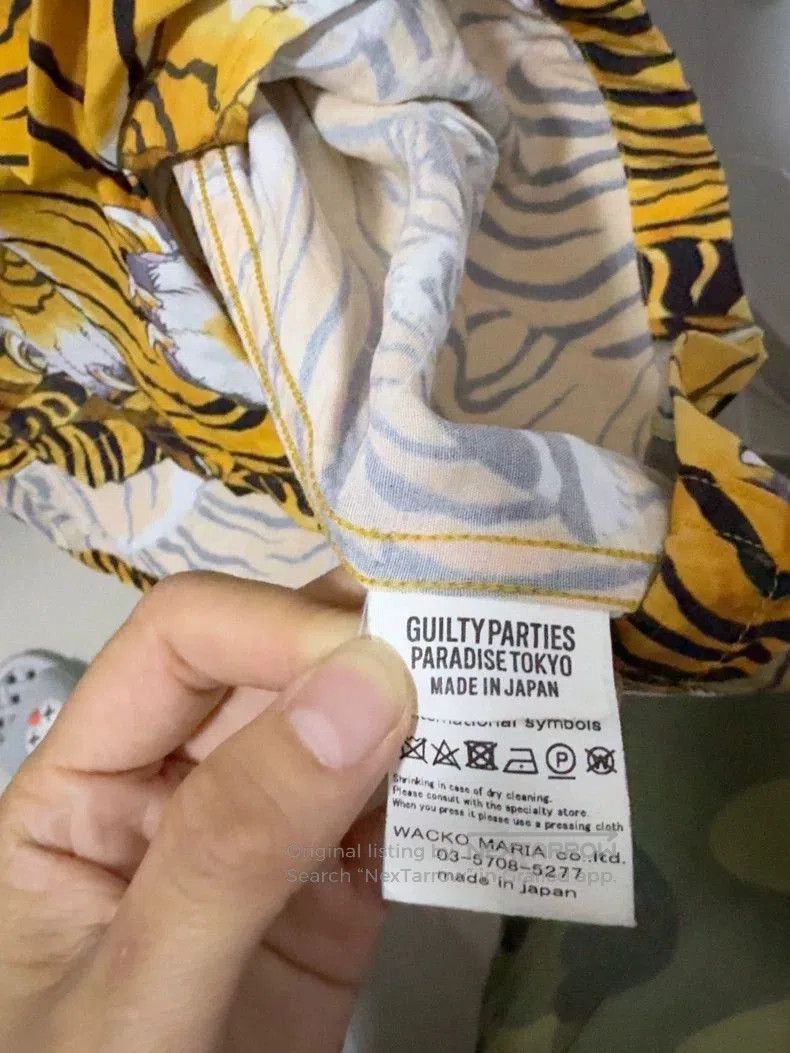 Vintage wakco Maria Tiger Print Short Sleeve Shirt Size US S / EU 44-46 / 1 - 4 Thumbnail