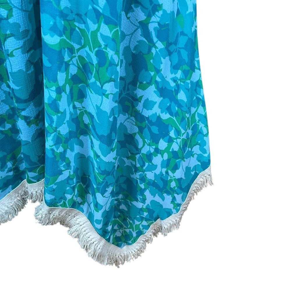 Ramy Brook Ramy Brook Floral Printed Riviera Skirt Turquoise XS S Handk Size 27" / US 4 / IT 40 - 8 Thumbnail