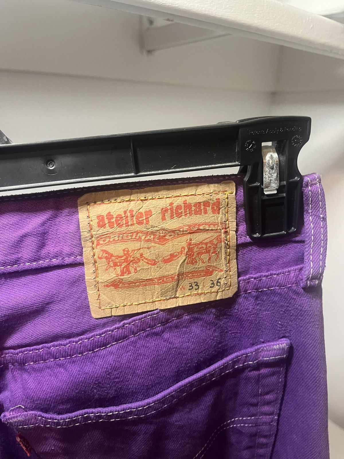 Other Atelier Richard Custom Jeans Purple Size US 33 - 3 Thumbnail