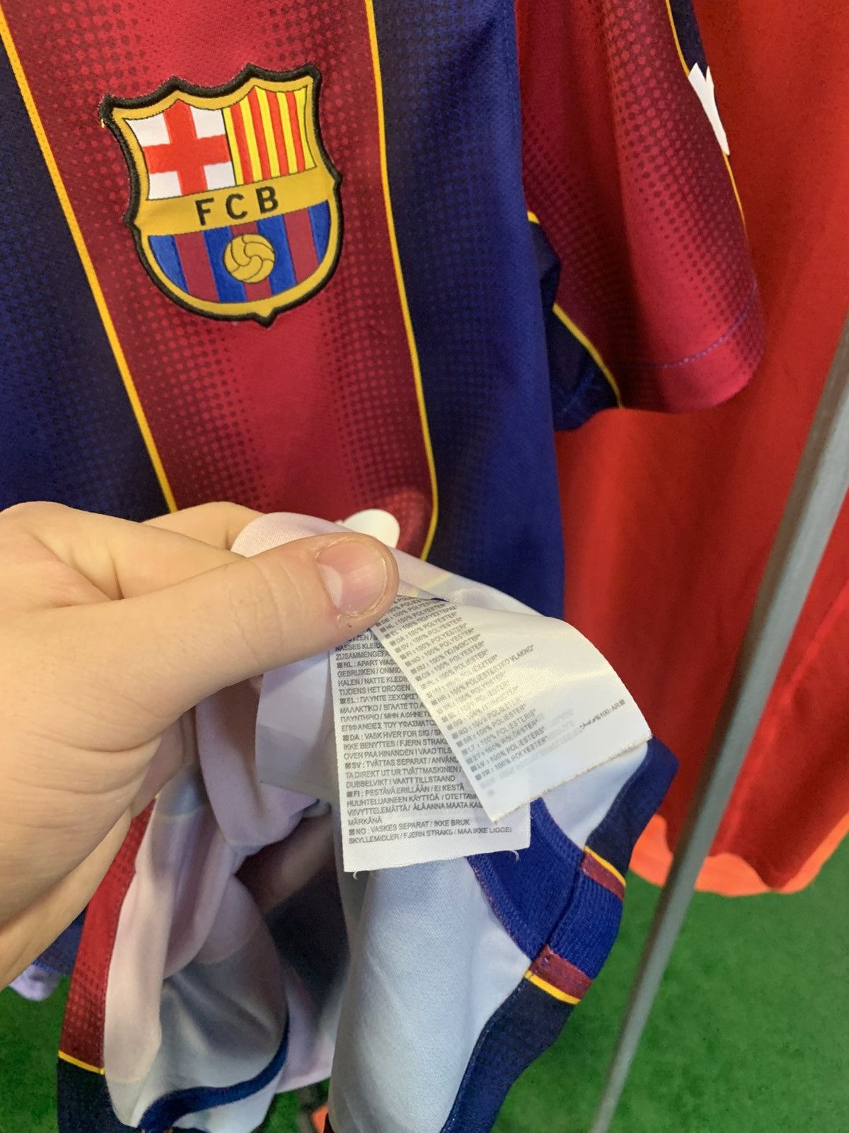 Nike × Vintage Barcelona 2020 2021 Home Nike Football Soccer Jersey Size M Size US S / EU 44-46 / 1 - 6 Thumbnail