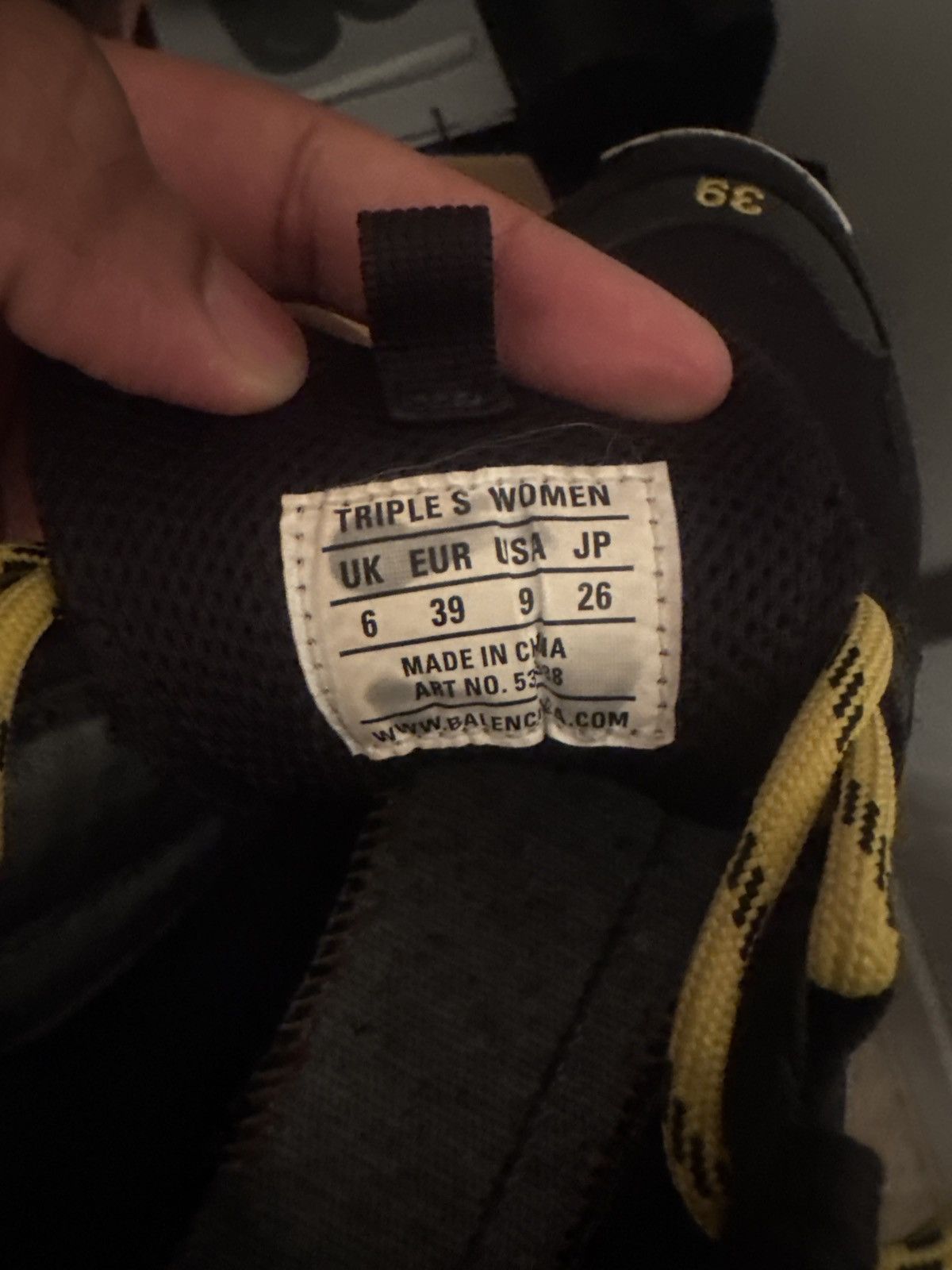 Balenciaga Black and Yellow Balenciaga Triple S Size US 8 / EU 41 - 1 Thumbnail