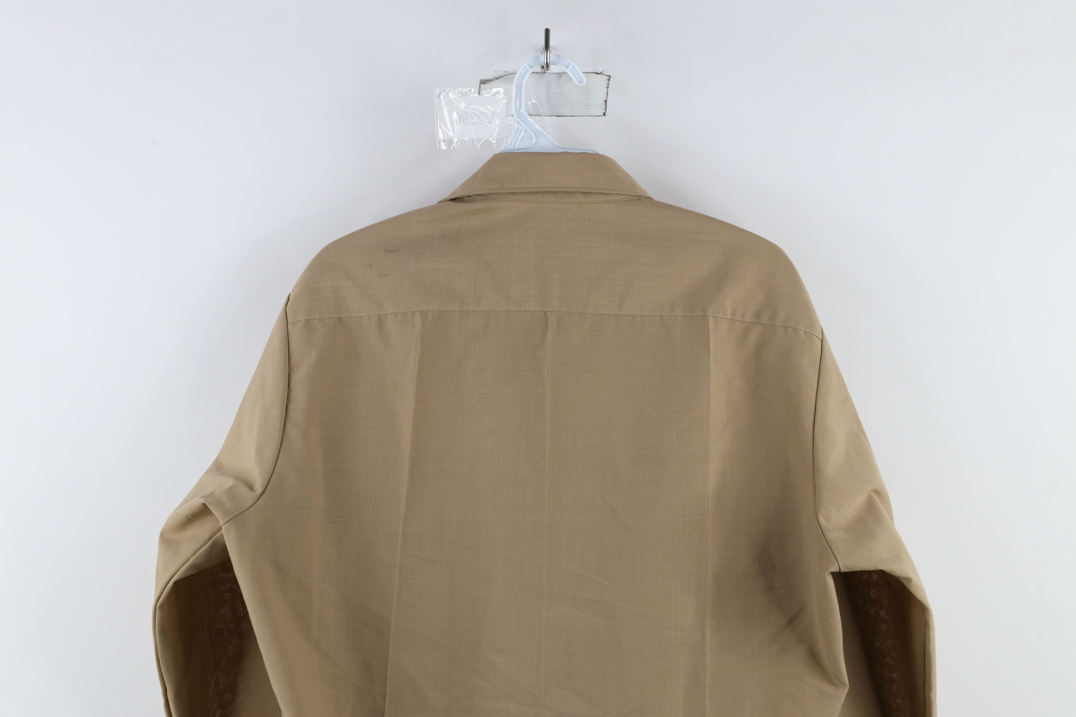 Vintage Vintage 90s Military Long Sleeve Button Shirt Khaki USA Size US M / EU 48-50 / 2 - 11 Thumbnail