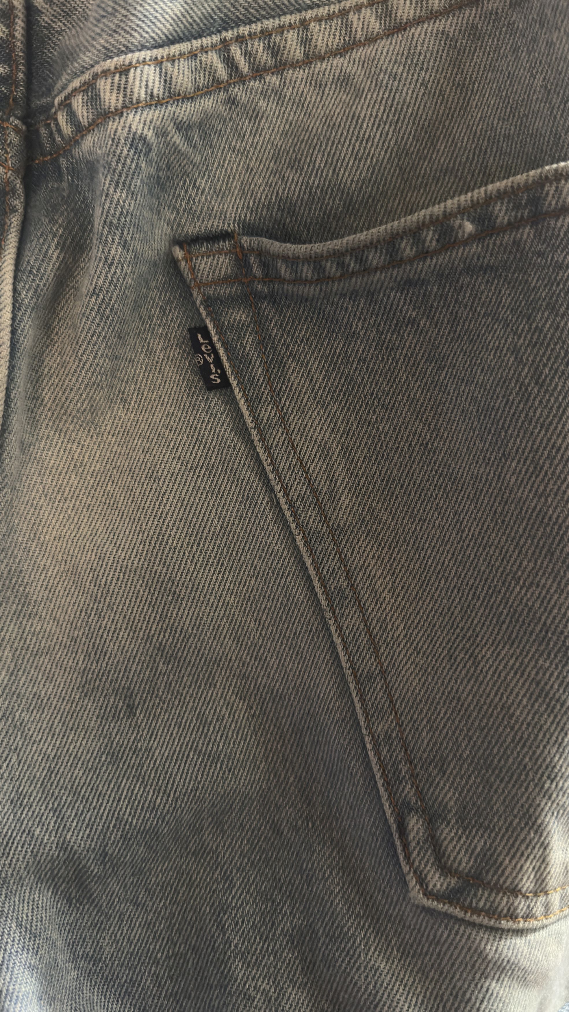 Levi's Vintage Clothing Patchwork Studio Taper Denim Size US 38 / EU 54 - 7 Thumbnail